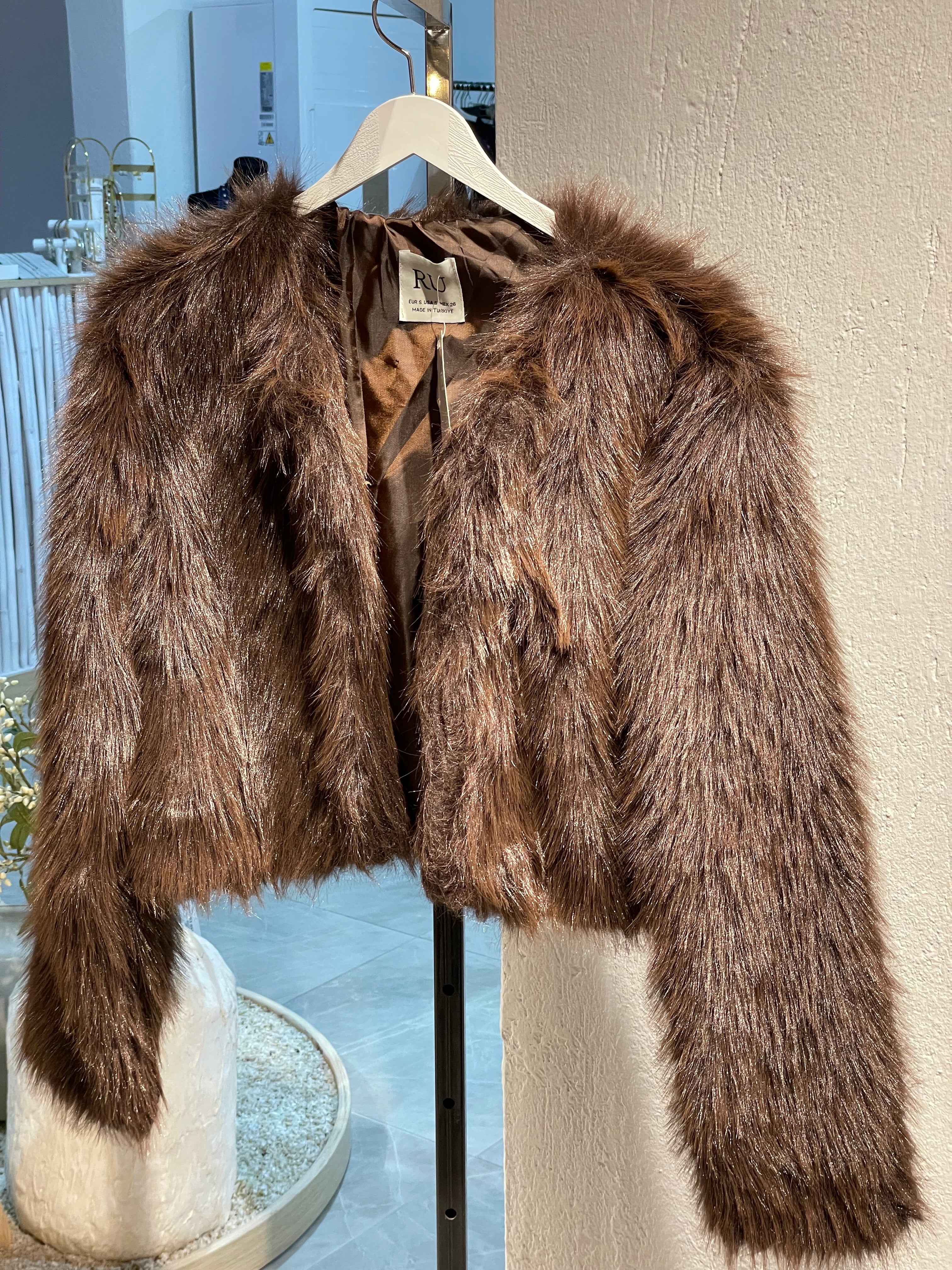 Yeni Sezon Kısa Kürk Ceket