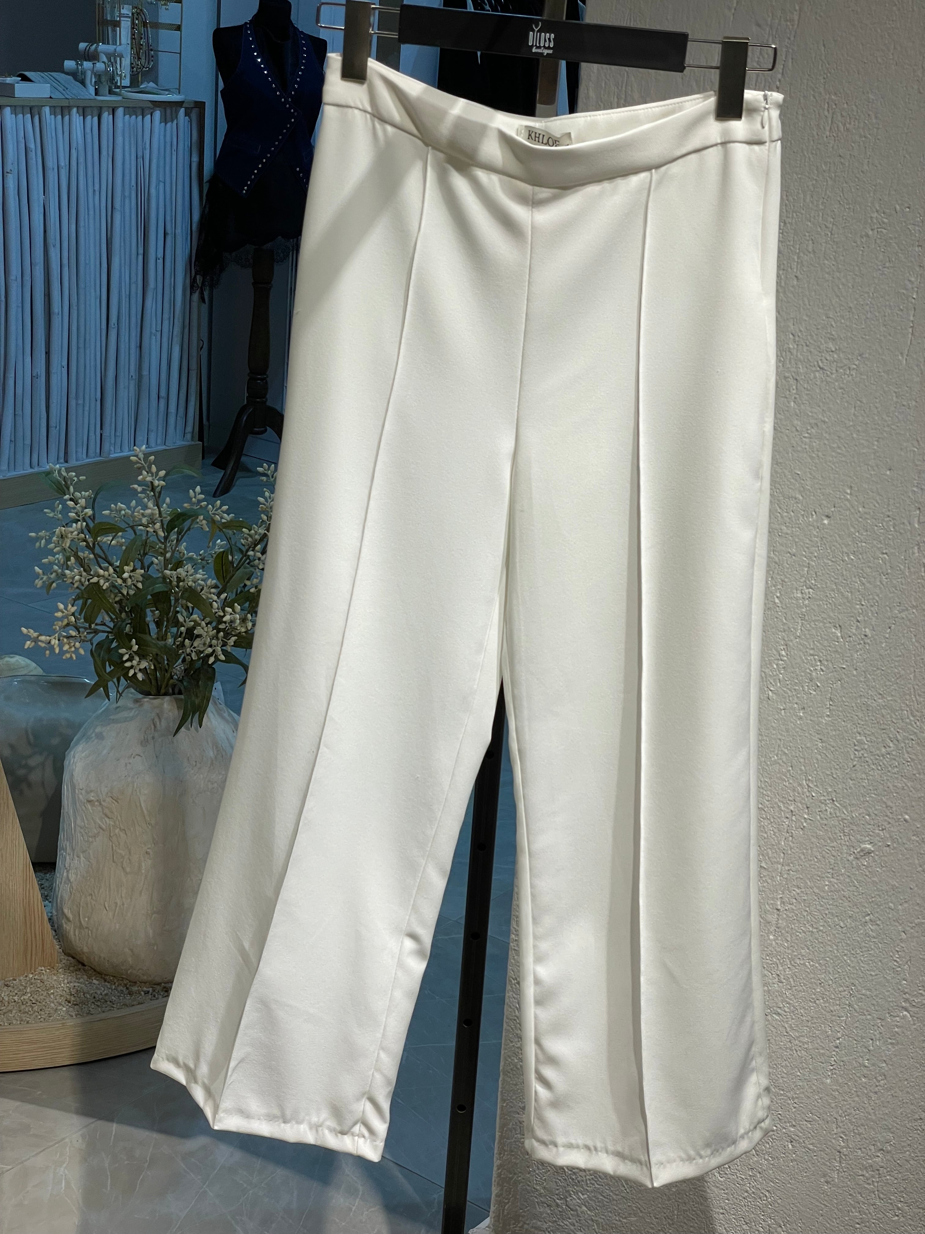 Ekru Sırtı Açık Yelekli Alt-Üst Takım