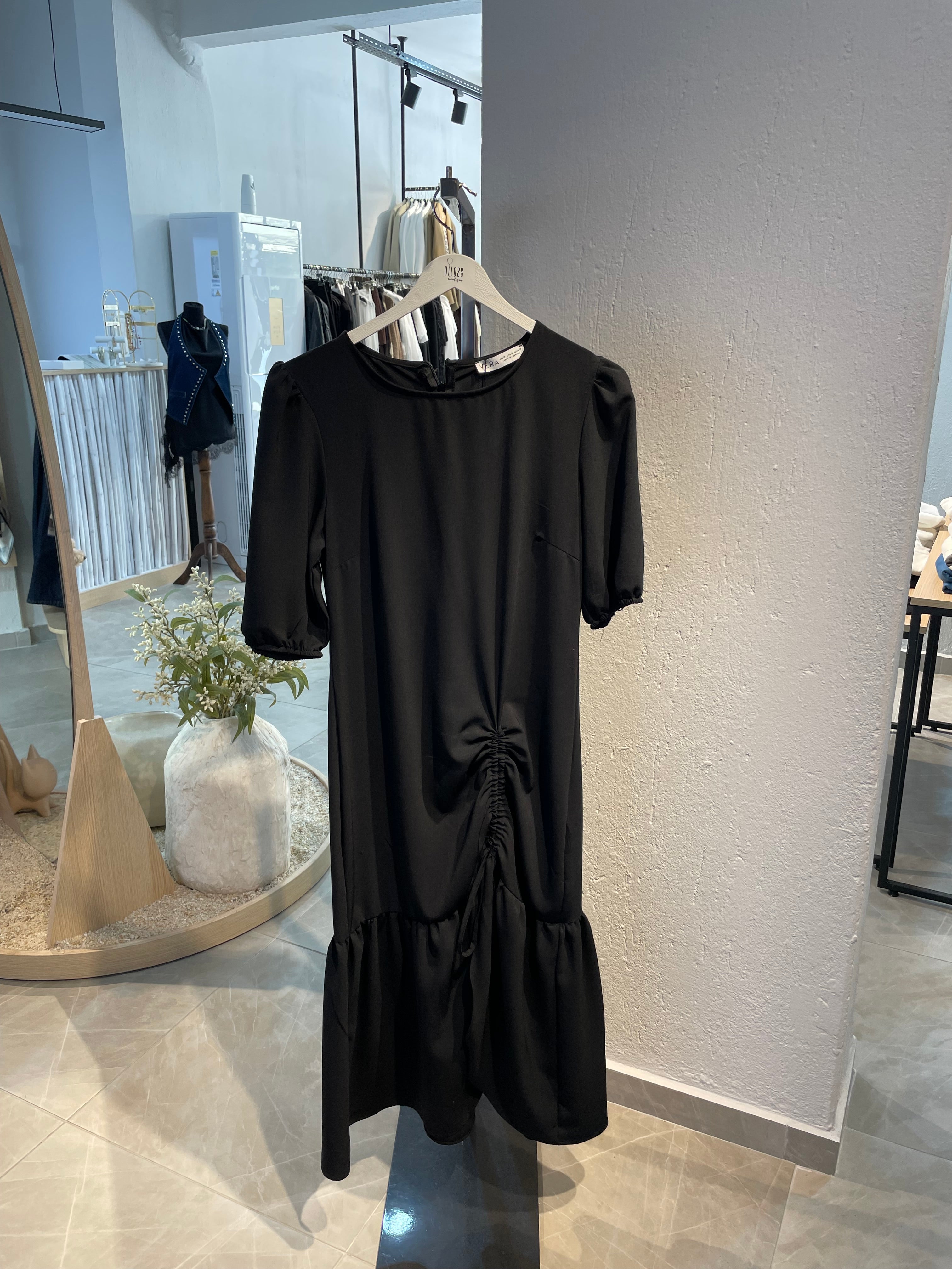 Önden Bağlamalı Uzun Elbise