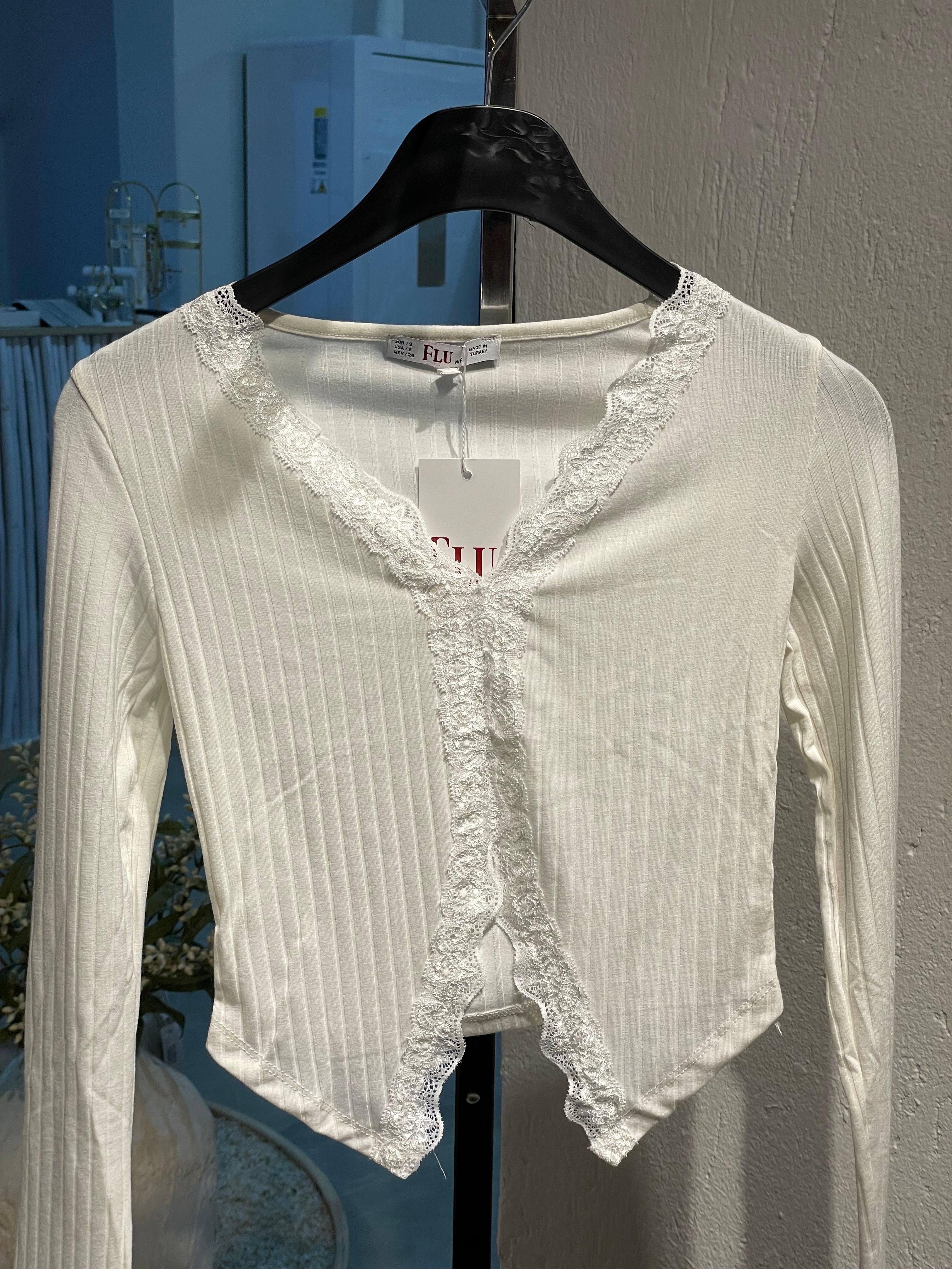 Dantel Detaylı Bohem Bluz