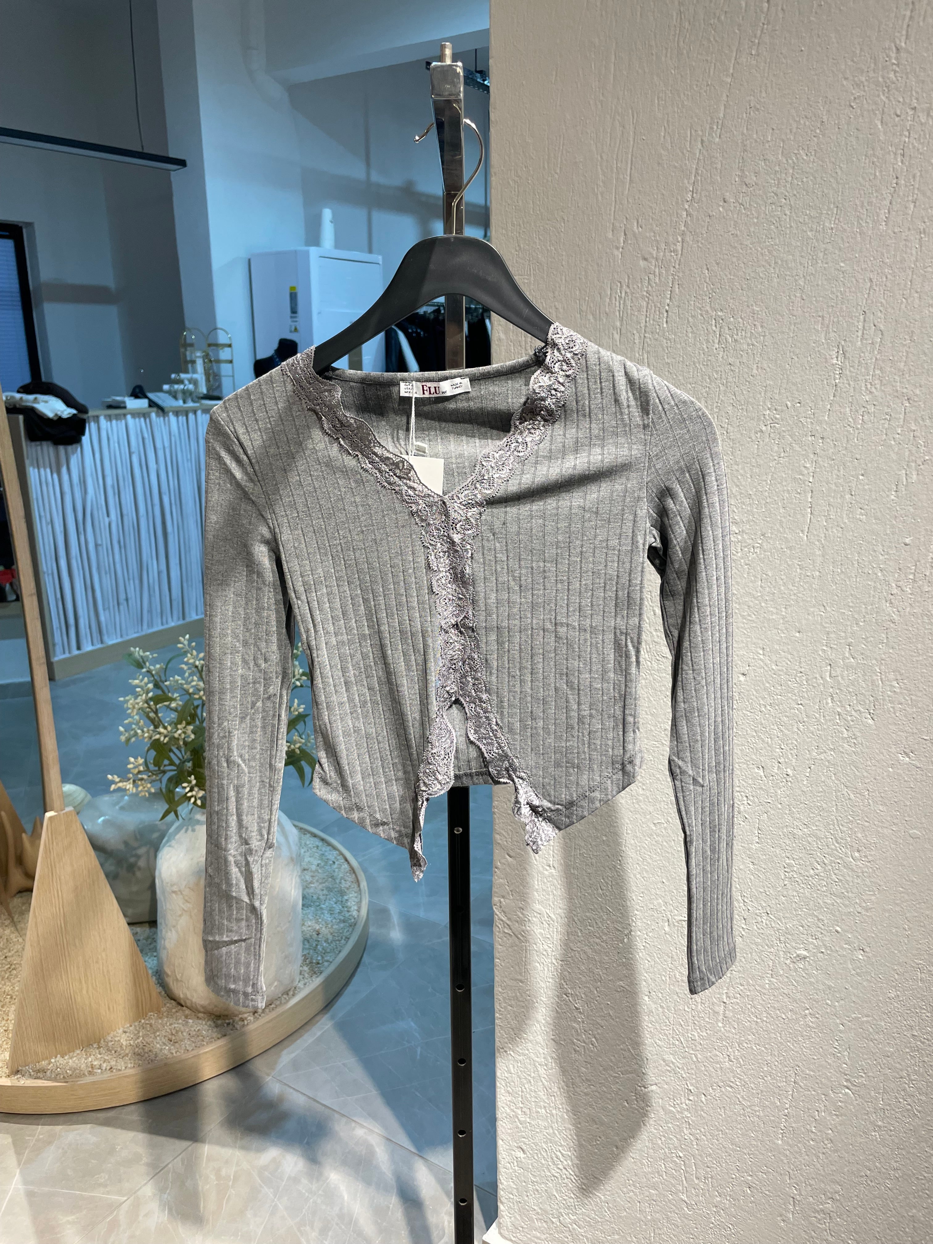 Dantel Detaylı Bohem Bluz