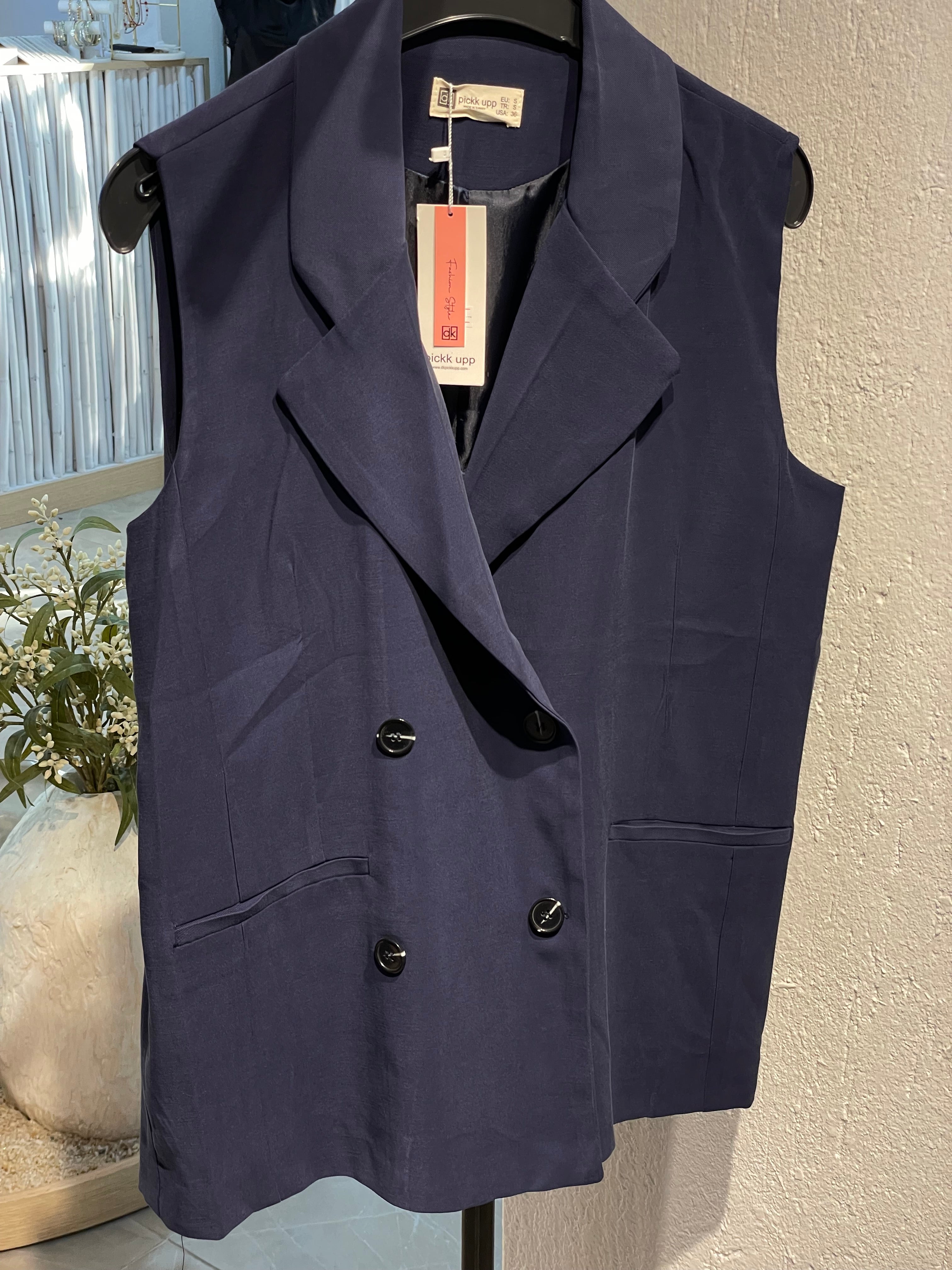 Oversize Alt-Üst Yelekli Takım