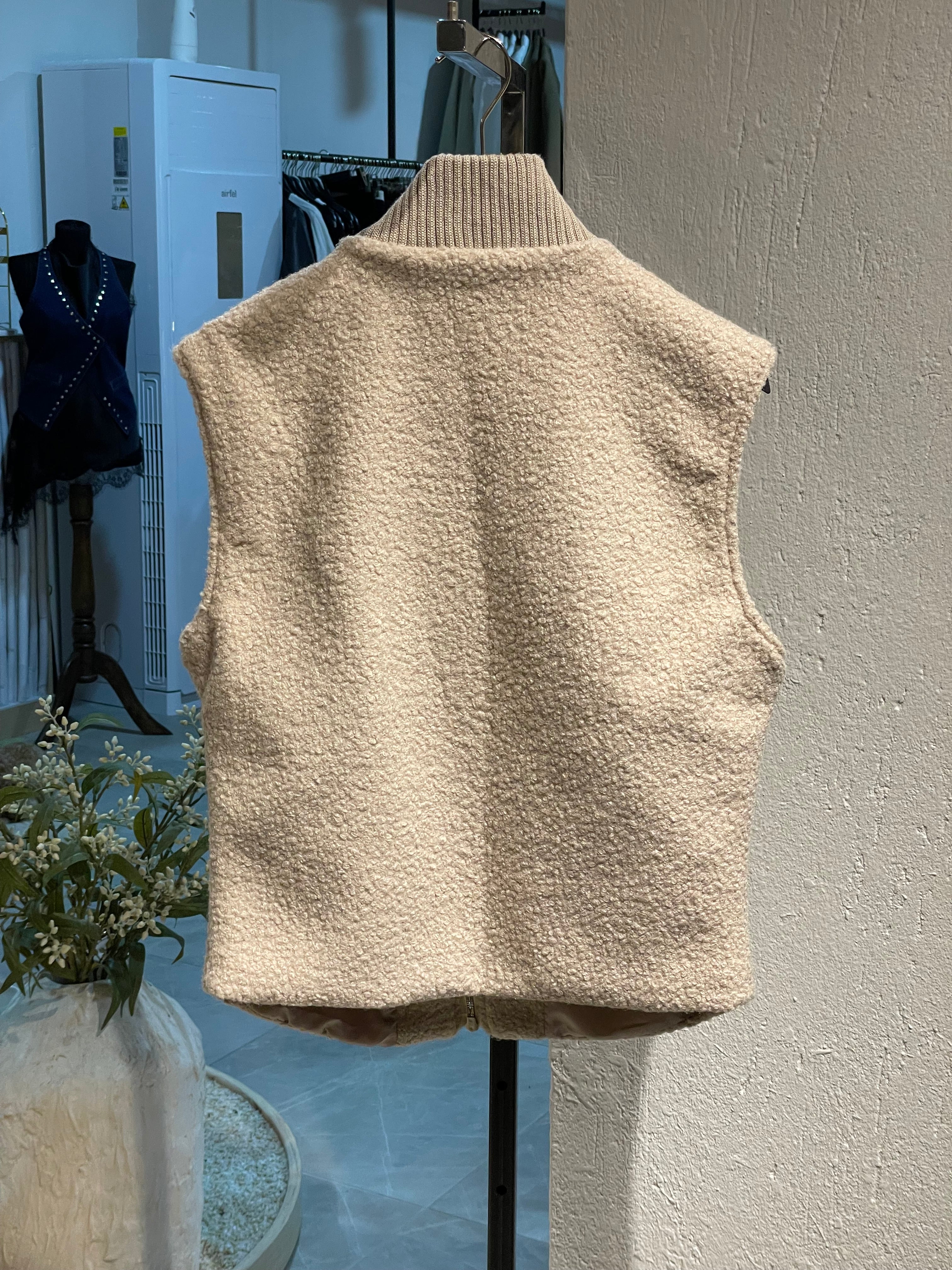 Yün Fermuarlı Yelek