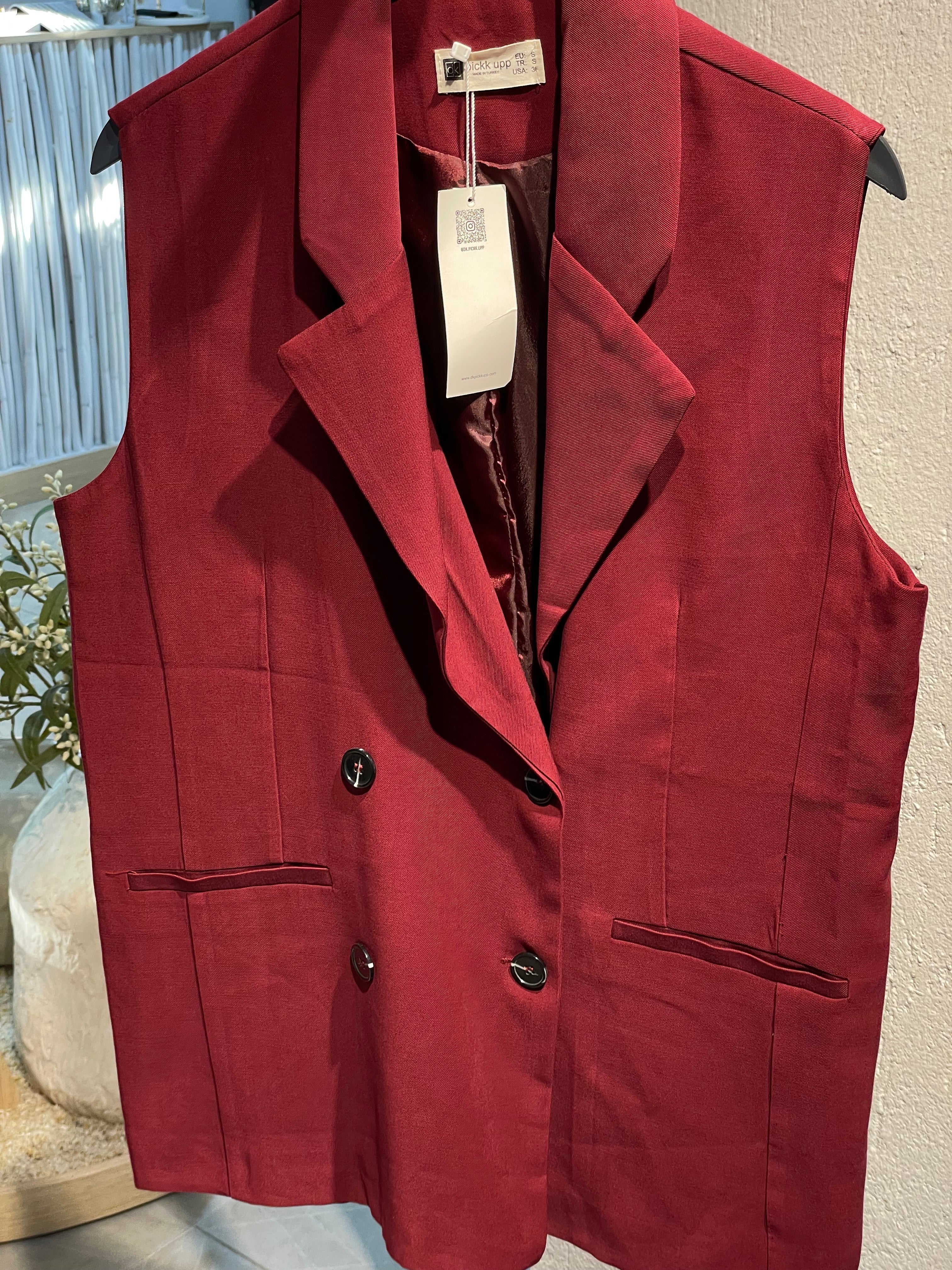 Oversize Alt-Üst Yelekli Takım