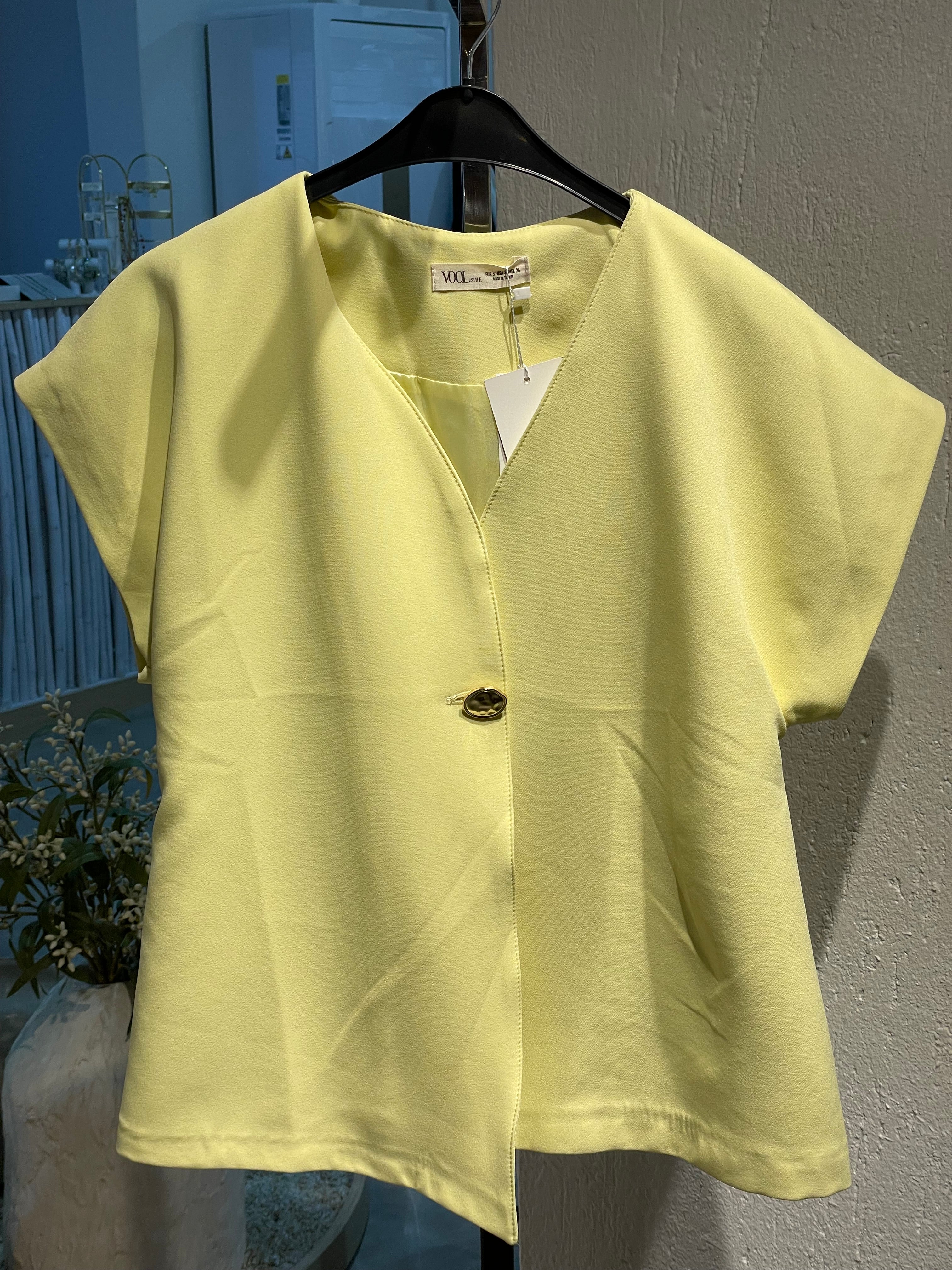 Kısa Kollu Alt-Üst Sarı Takım