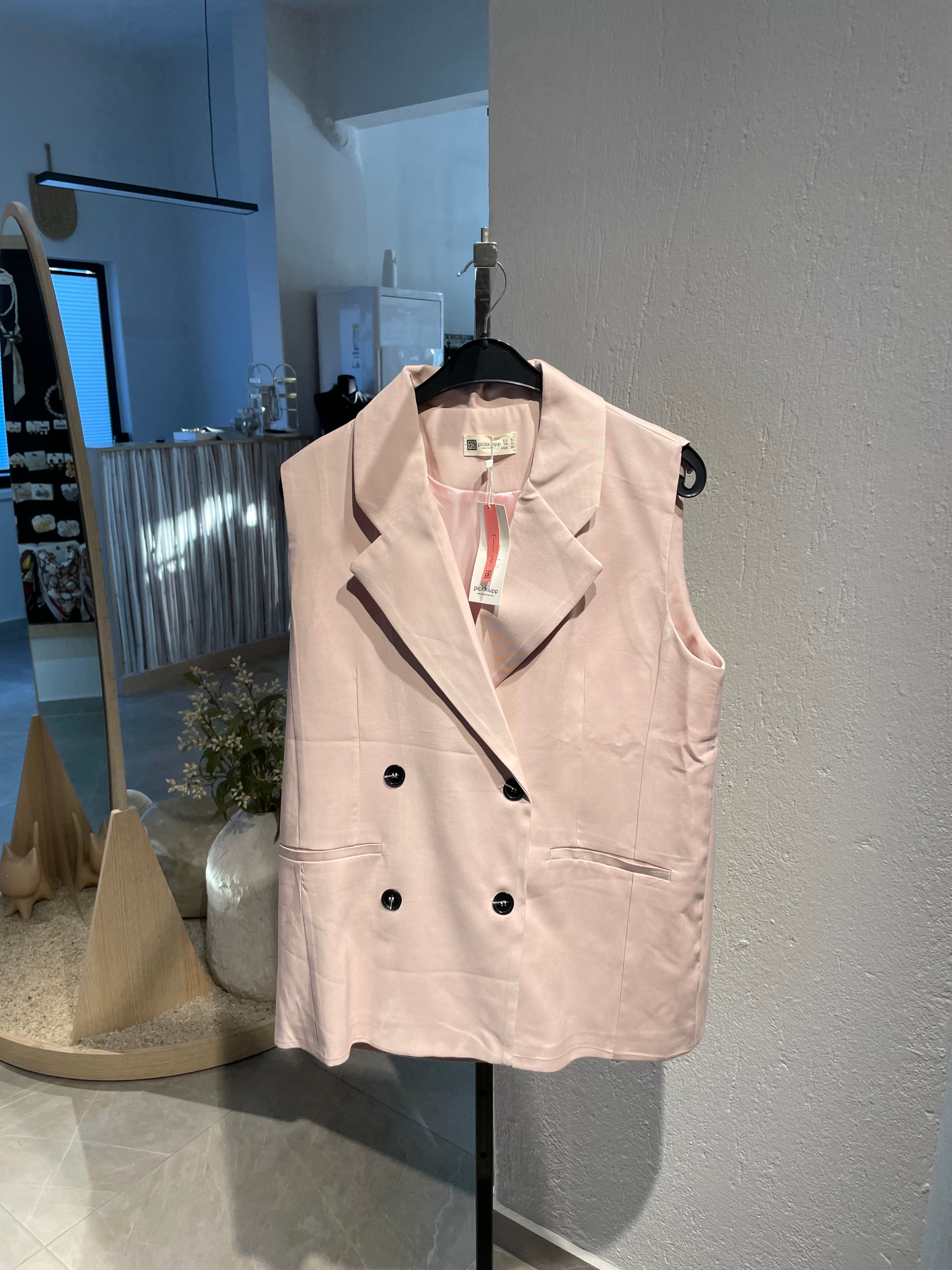 Oversize Alt-Üst Yelekli Takım