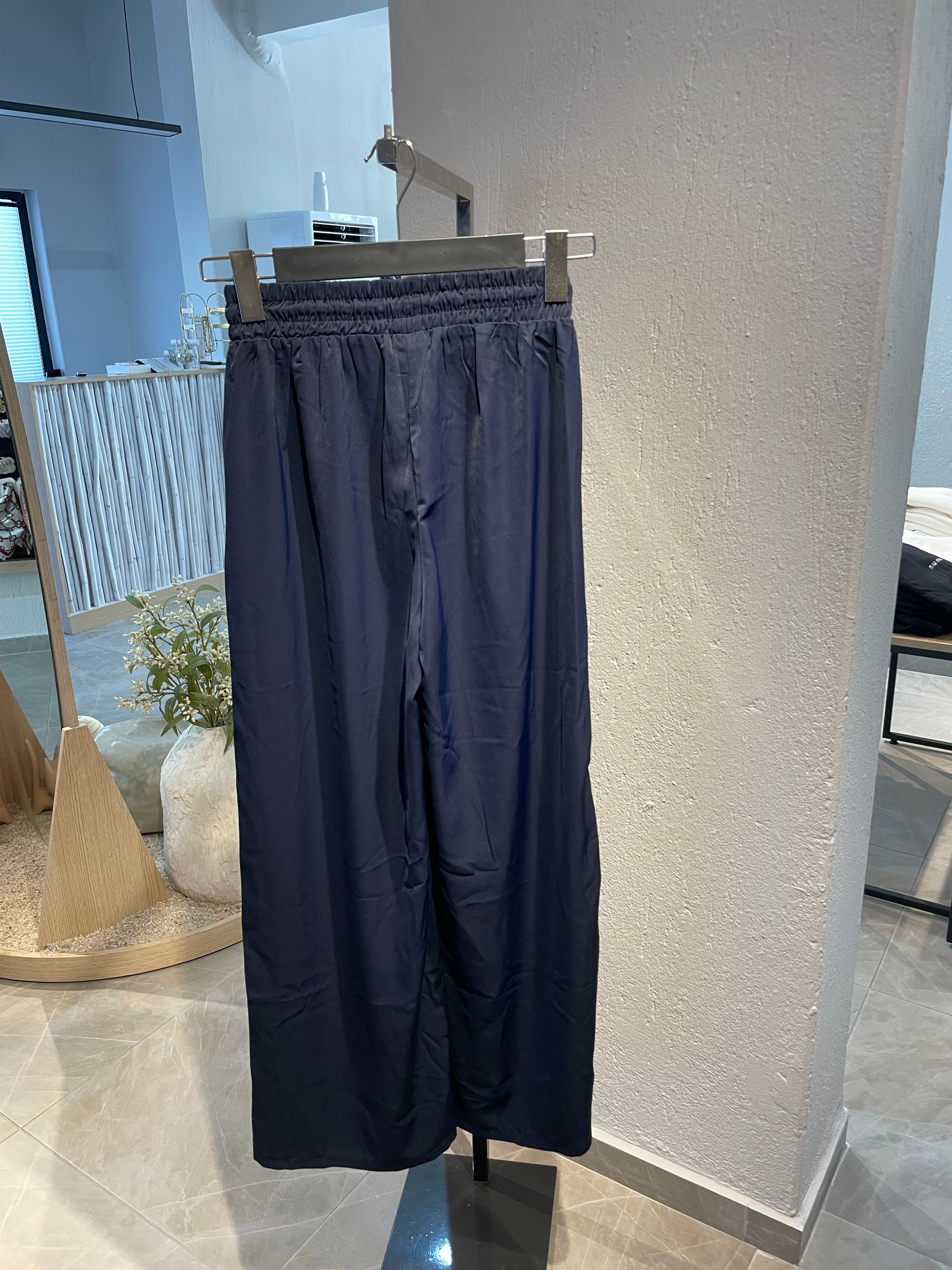 Saten Geniş Paça Pantolon