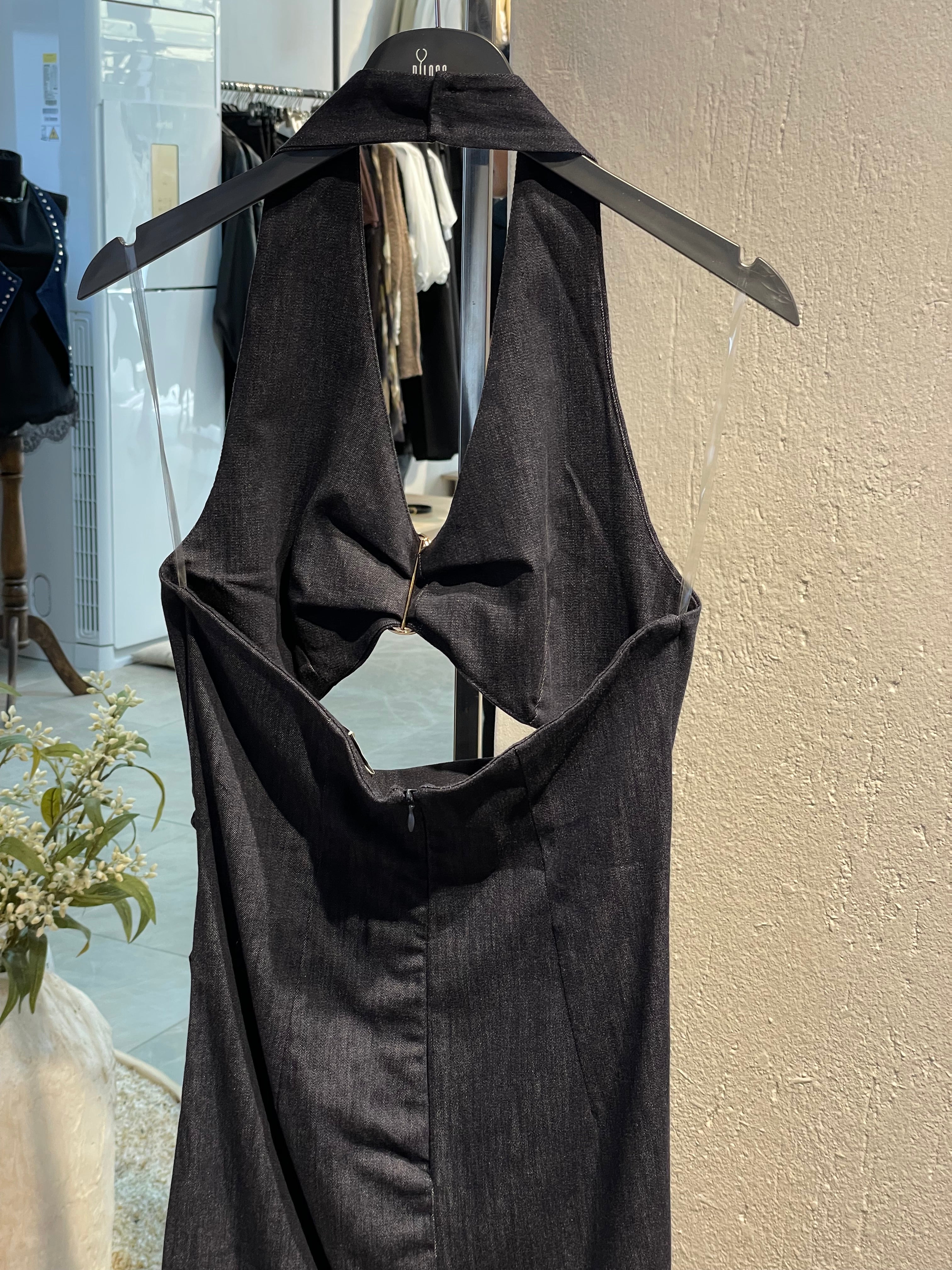 Kot Tokalı Midi Elbise