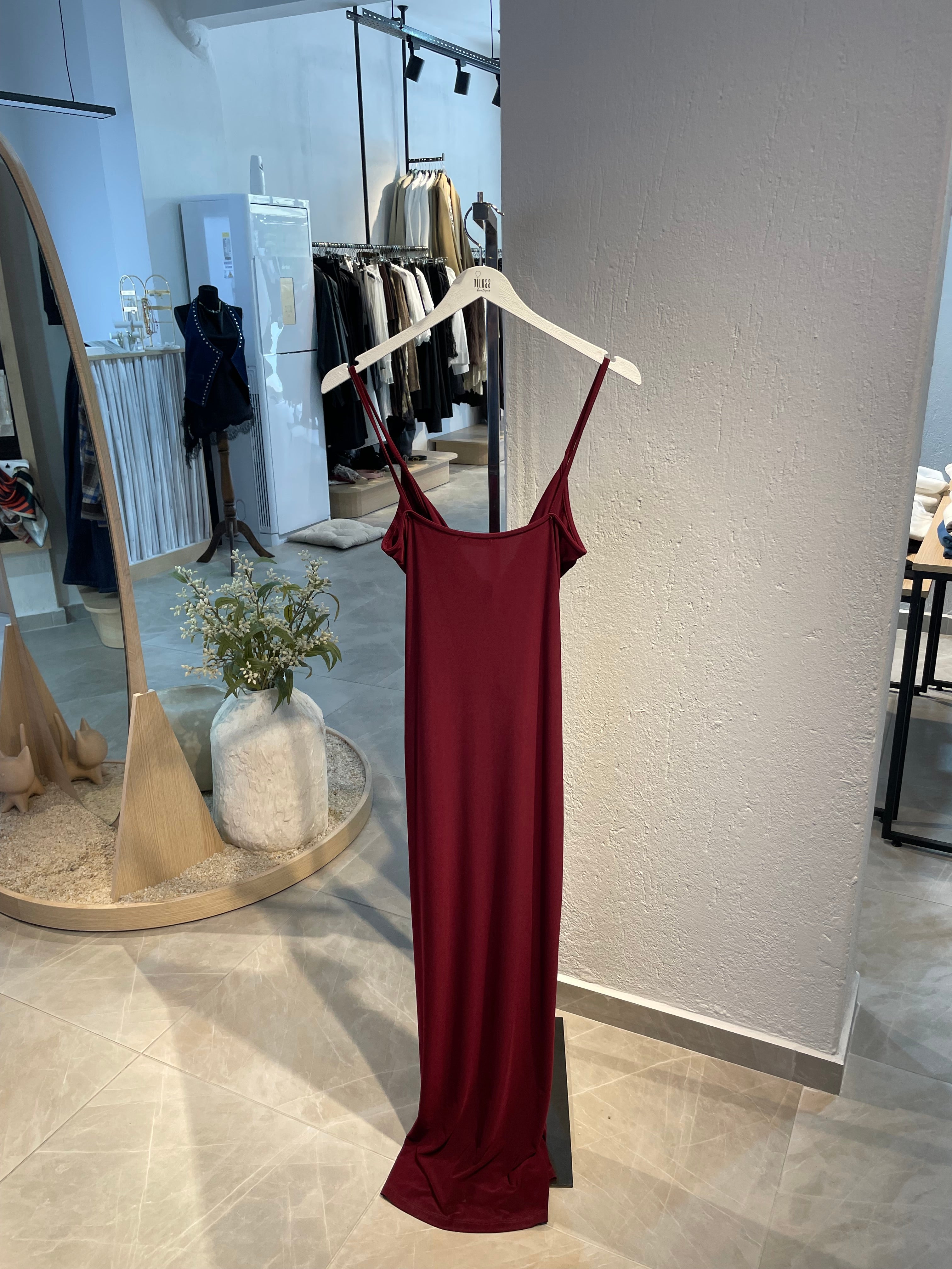 Önden Bağlamalı Uzun Davet Elbisesi