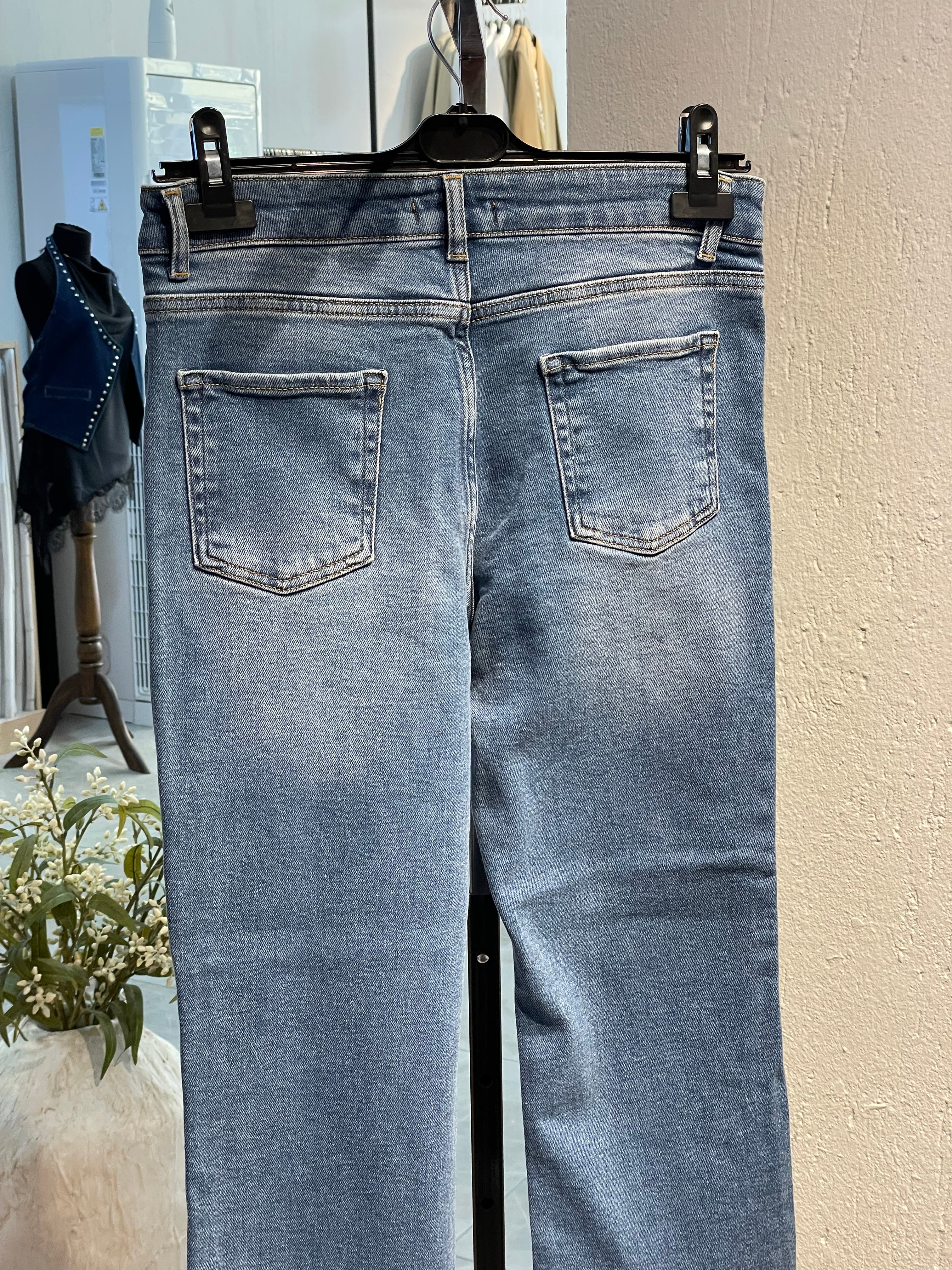 Düz Kesim Denim Jean