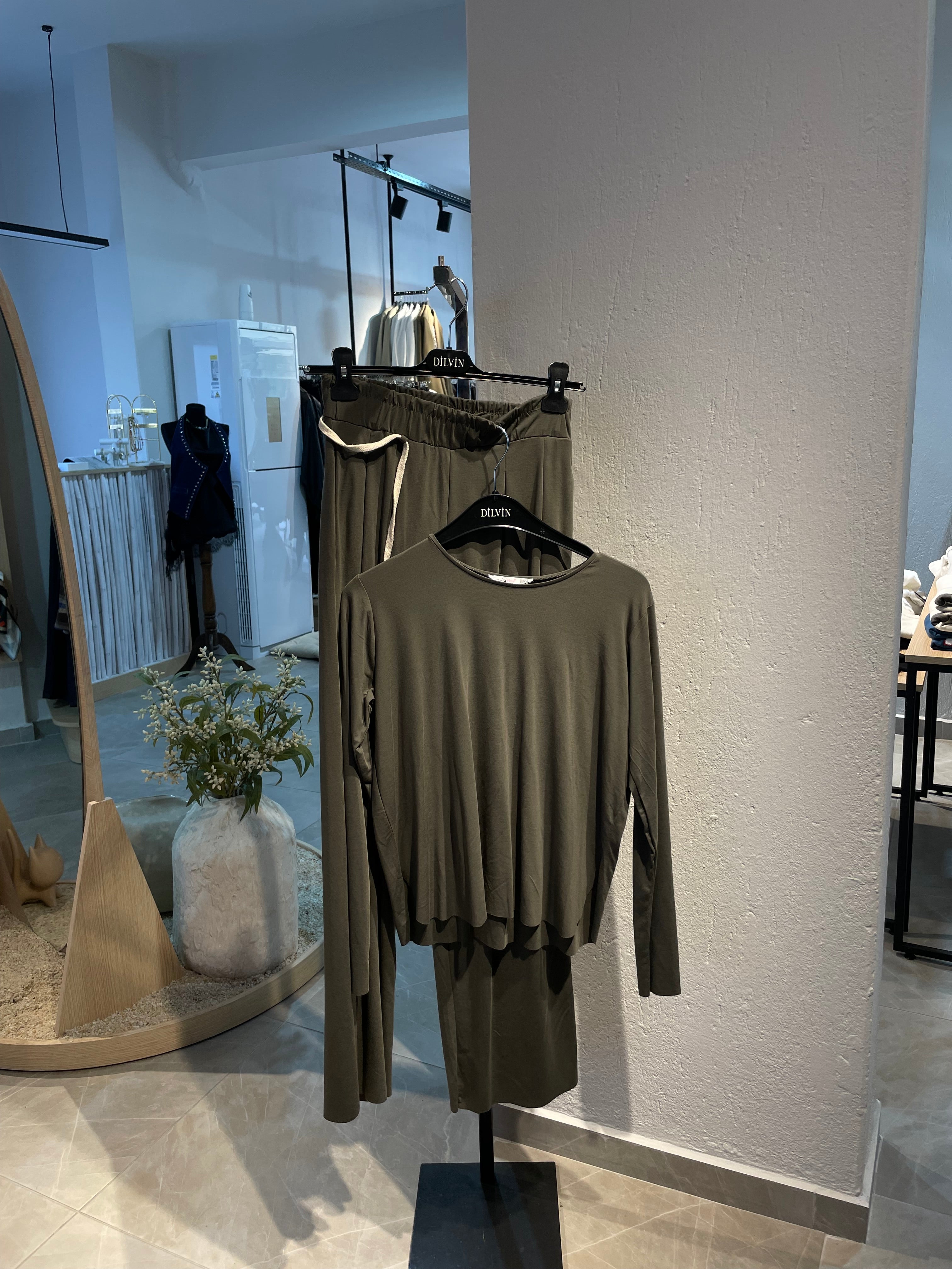 Dökümlü Kumaş Basic Alt-Üst Takım