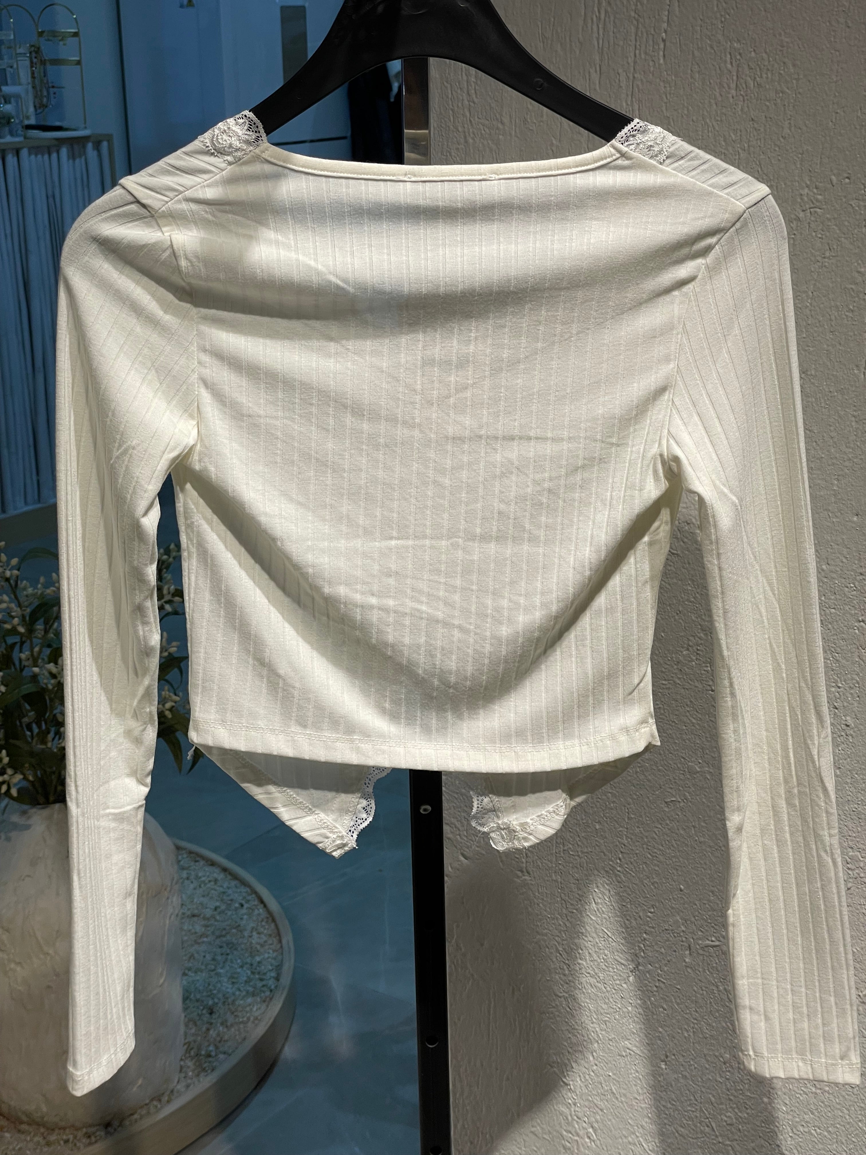 Dantel Detaylı Bohem Bluz