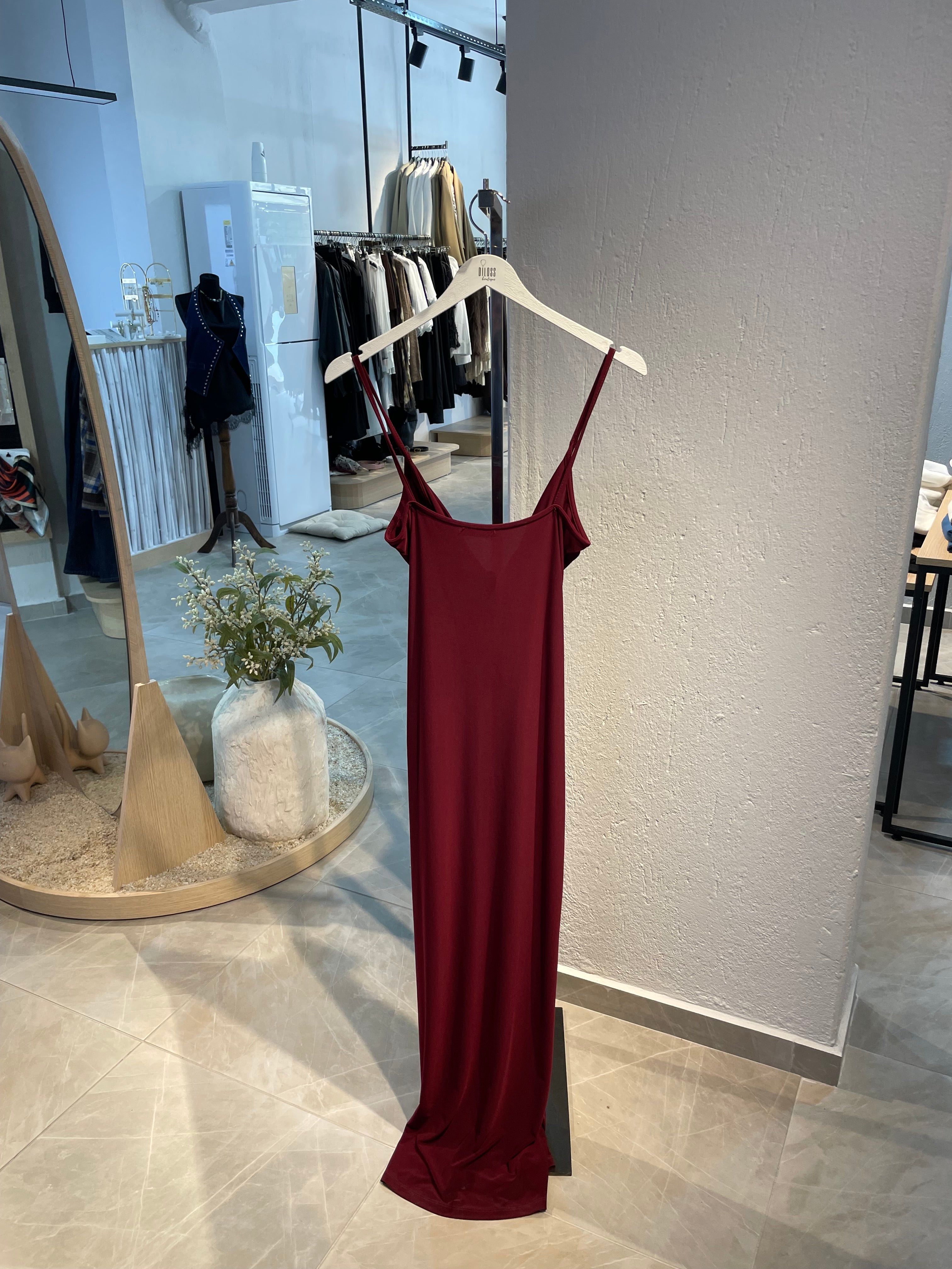 Önden Bağlamalı Uzun Davet Elbisesi