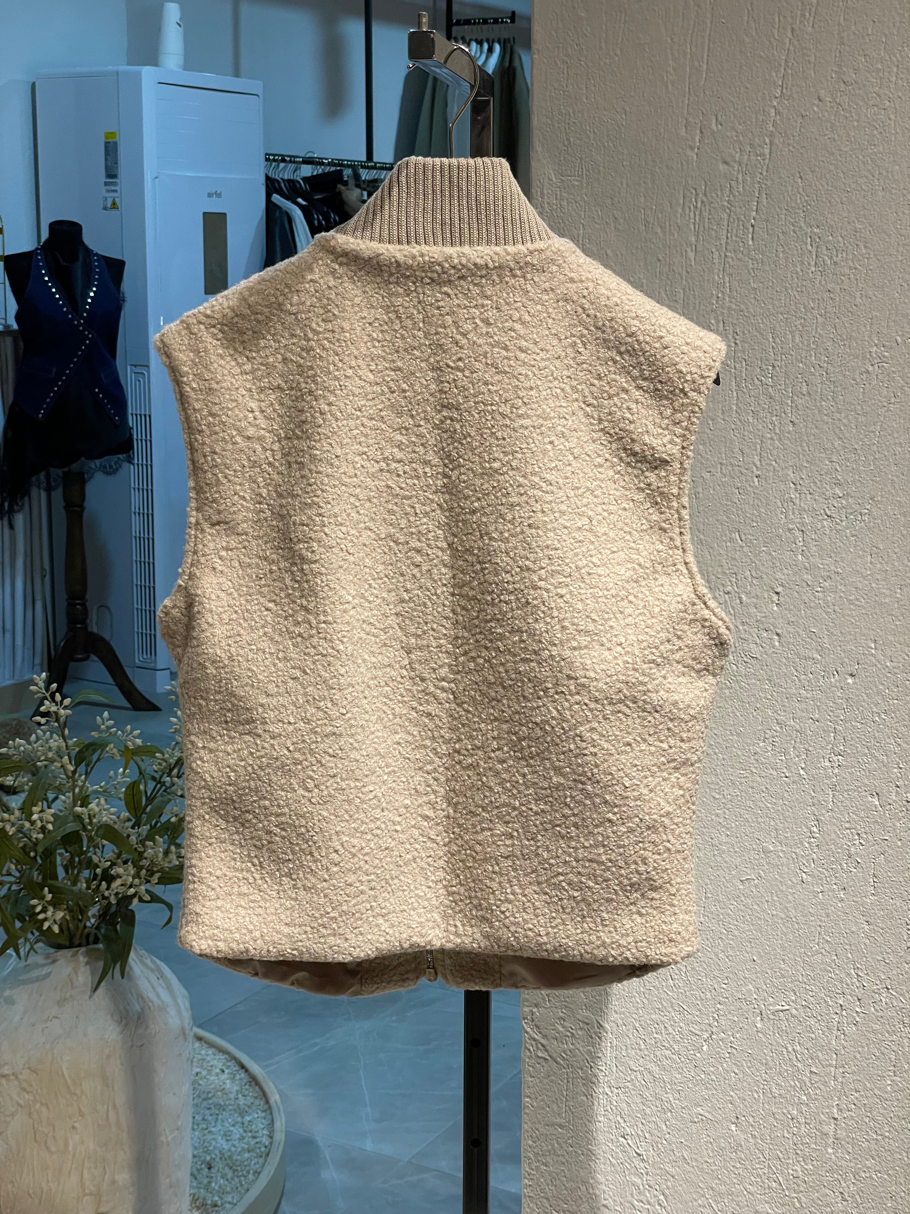 Yün Fermuarlı Yelek