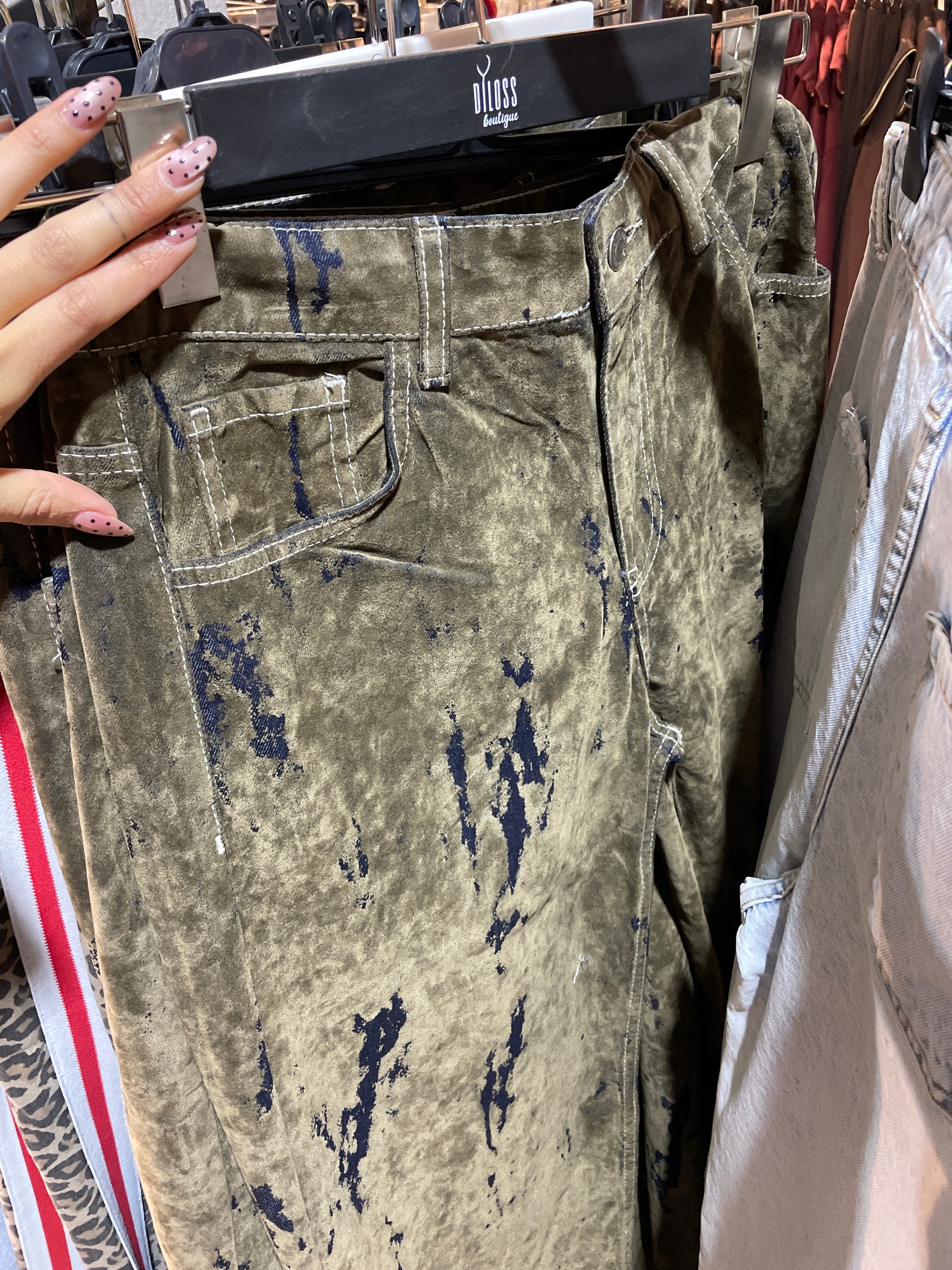 Tasarım Eskitme Detaylı Pantolon