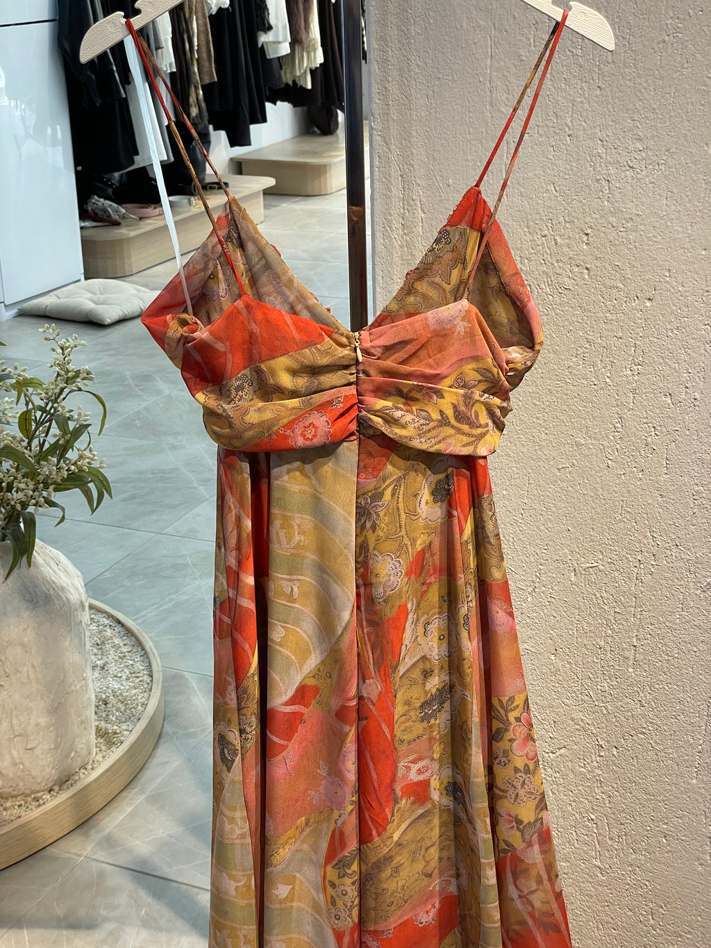 Bohem Esintili Uzun Elbise