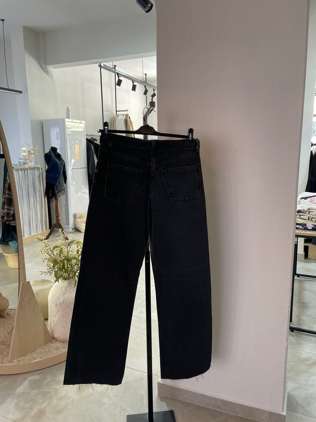 Füme Eskitmeli Düz Kesim Jean