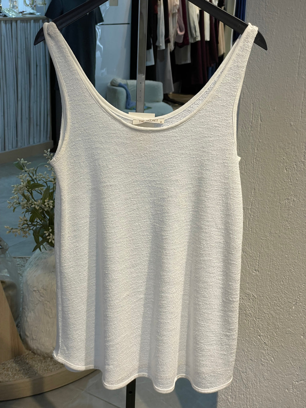 Triko Kumaş Kalın Askılı Üst