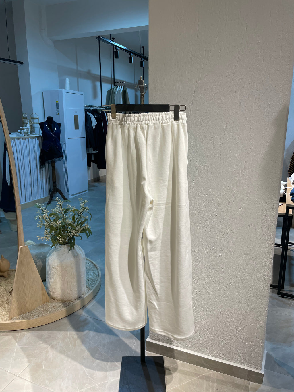 Krem Basic Eşofman Altı