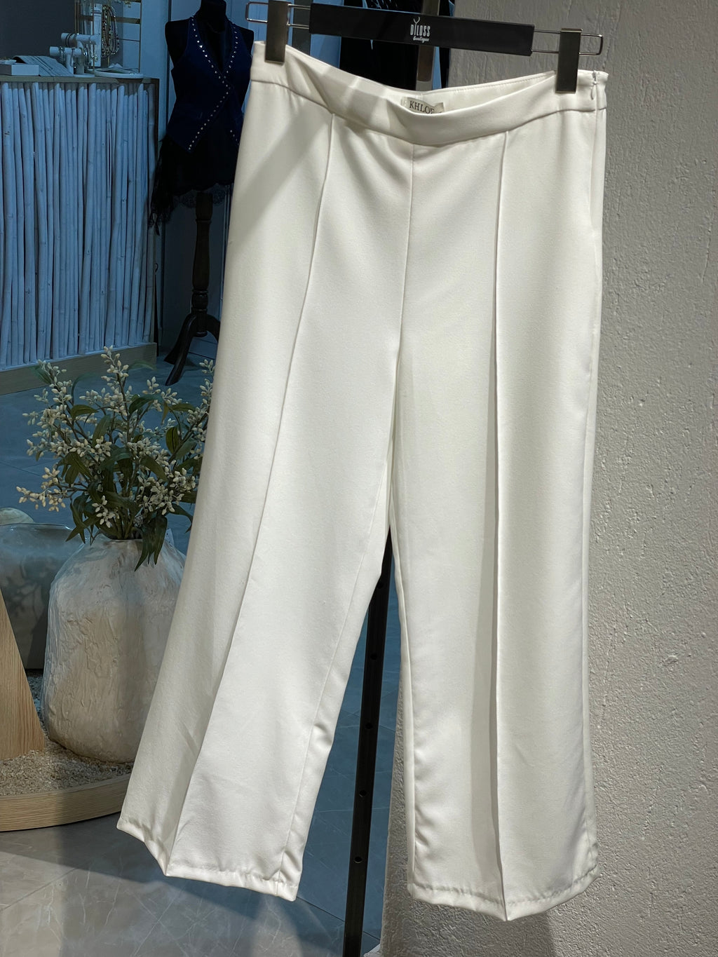 Ekru Sırtı Açık Yelekli Alt-Üst Takım