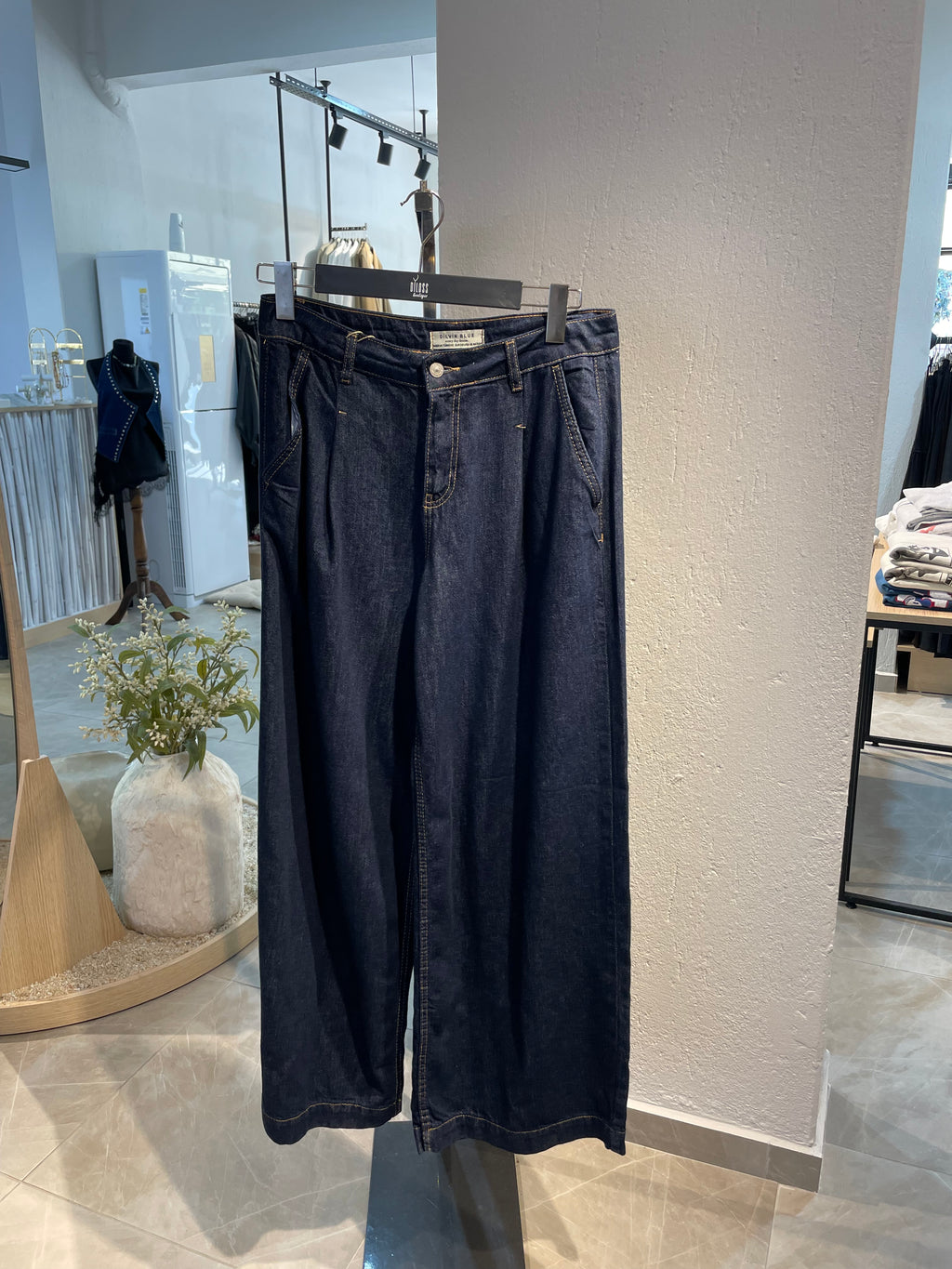 Dilvin Bol Paça Koyu Lacivert Kot Pantolon