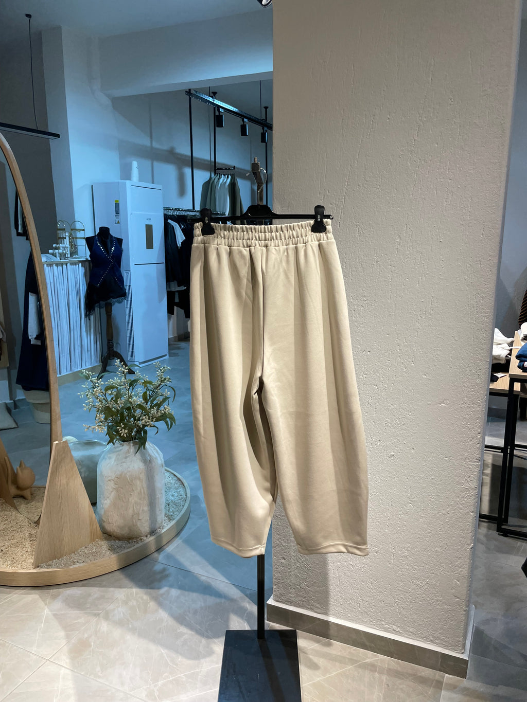 Bej Uzun Kollu Eşofman Takımı