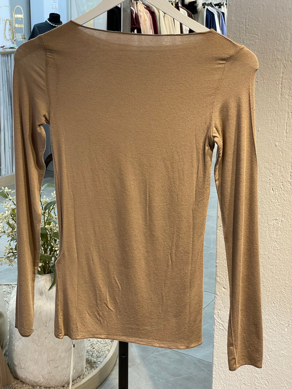 Dlvn Kayık Yaka Modal Kaşmir Ultra Hafif Bluz