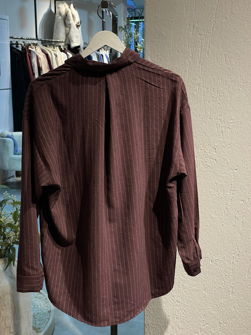 Marka Çizgili Premium Kumaş Gömlek