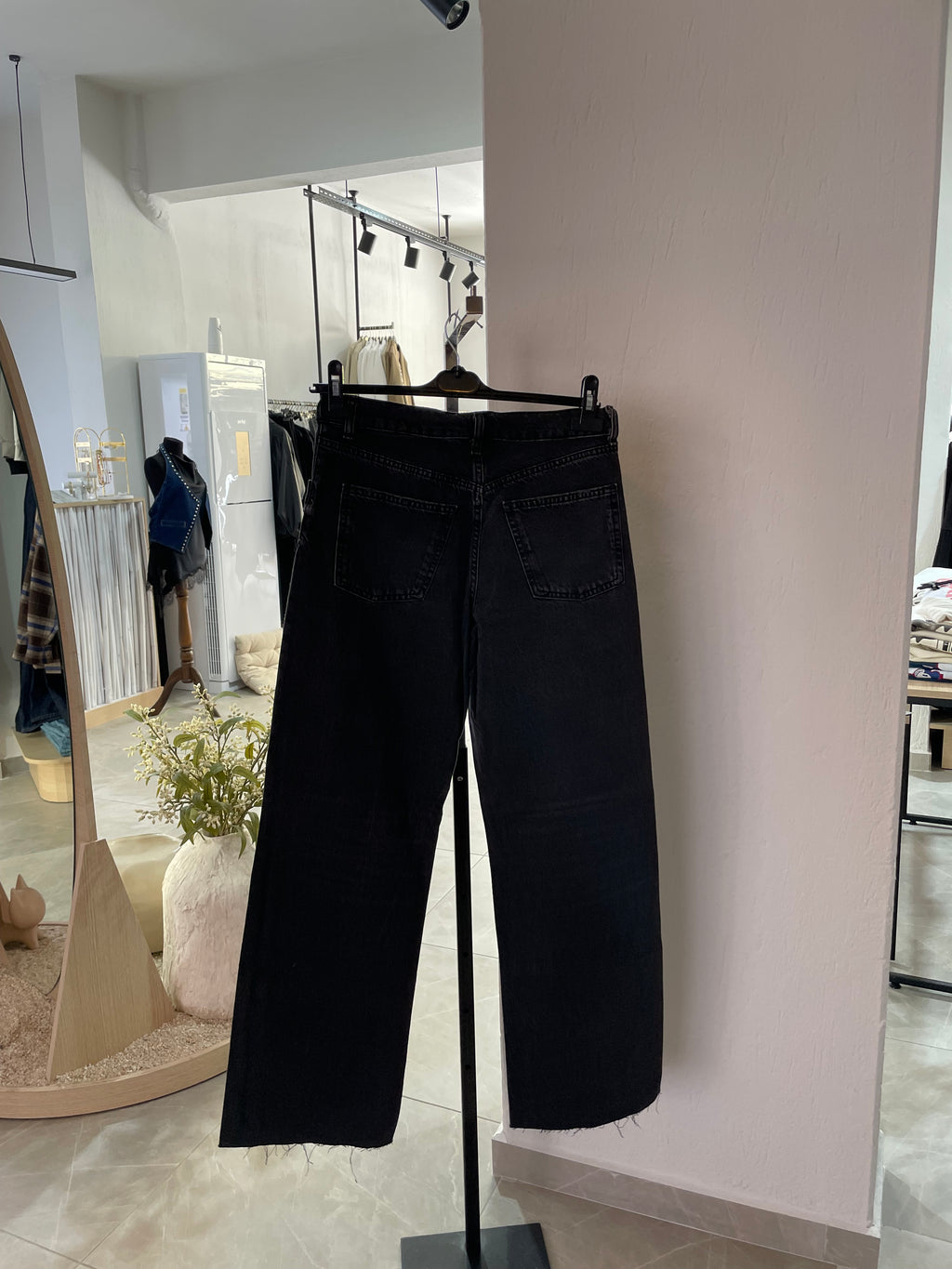 Füme Eskitmeli Düz Kesim Jean