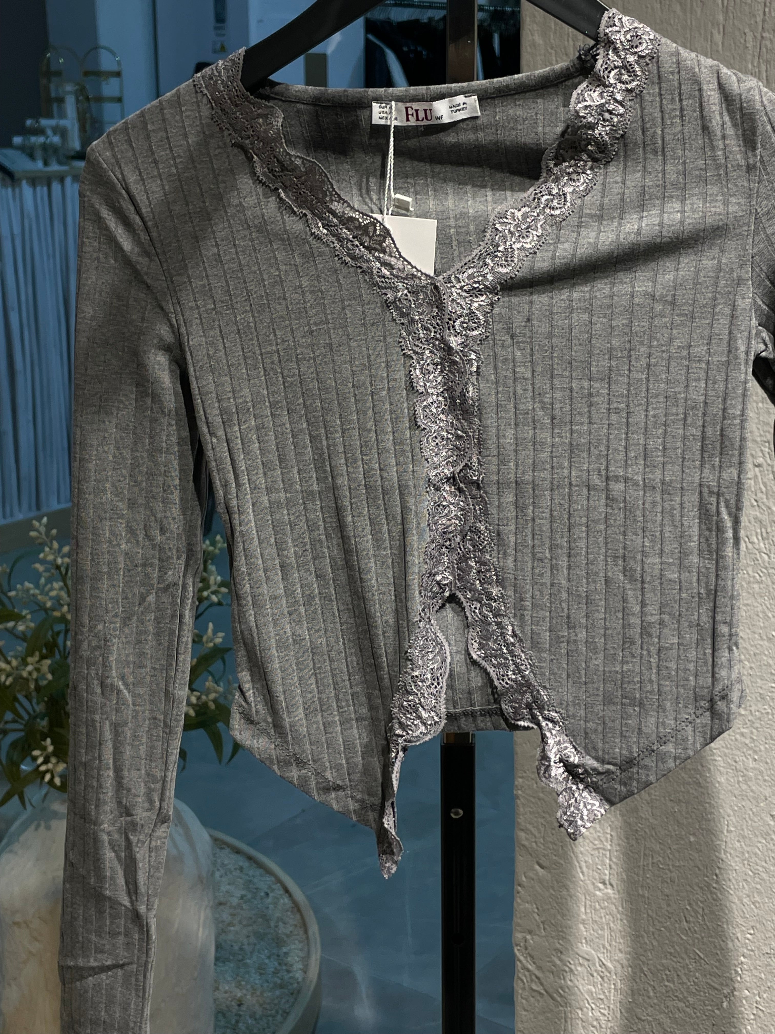 Dantel Detaylı Bohem Bluz