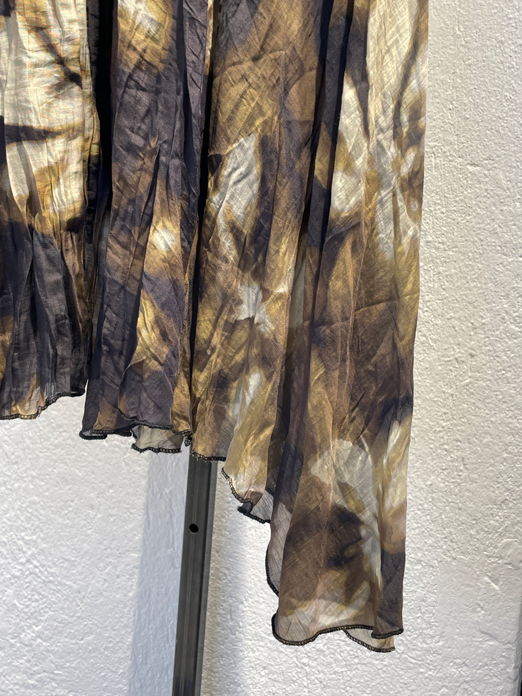 Kahverengi Karışık Desen Etek