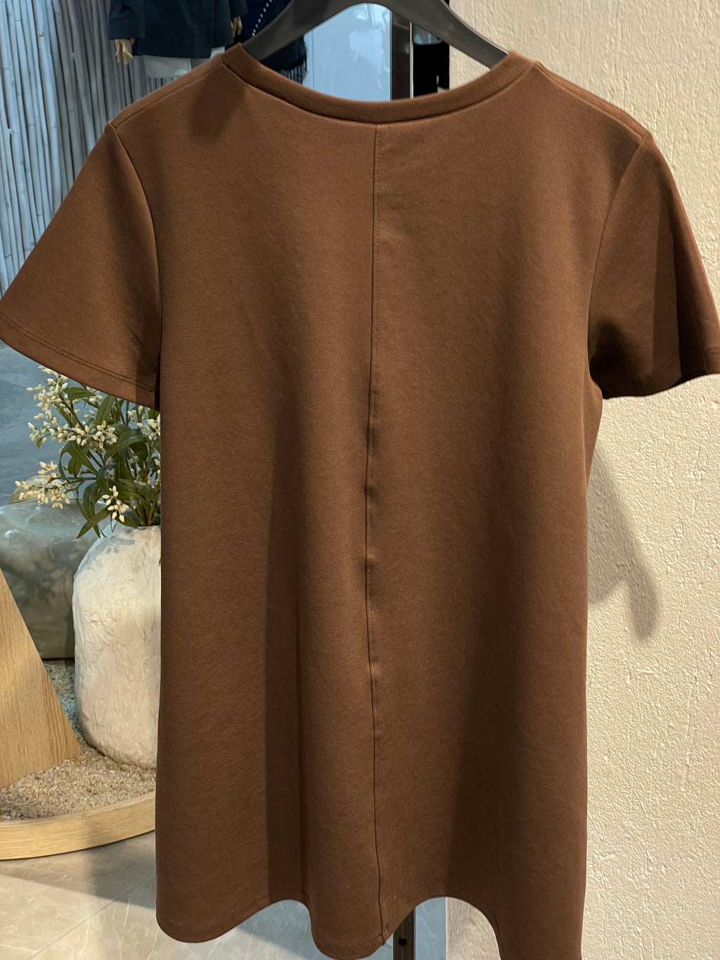 Kahverengi Düz Kesim Elbise