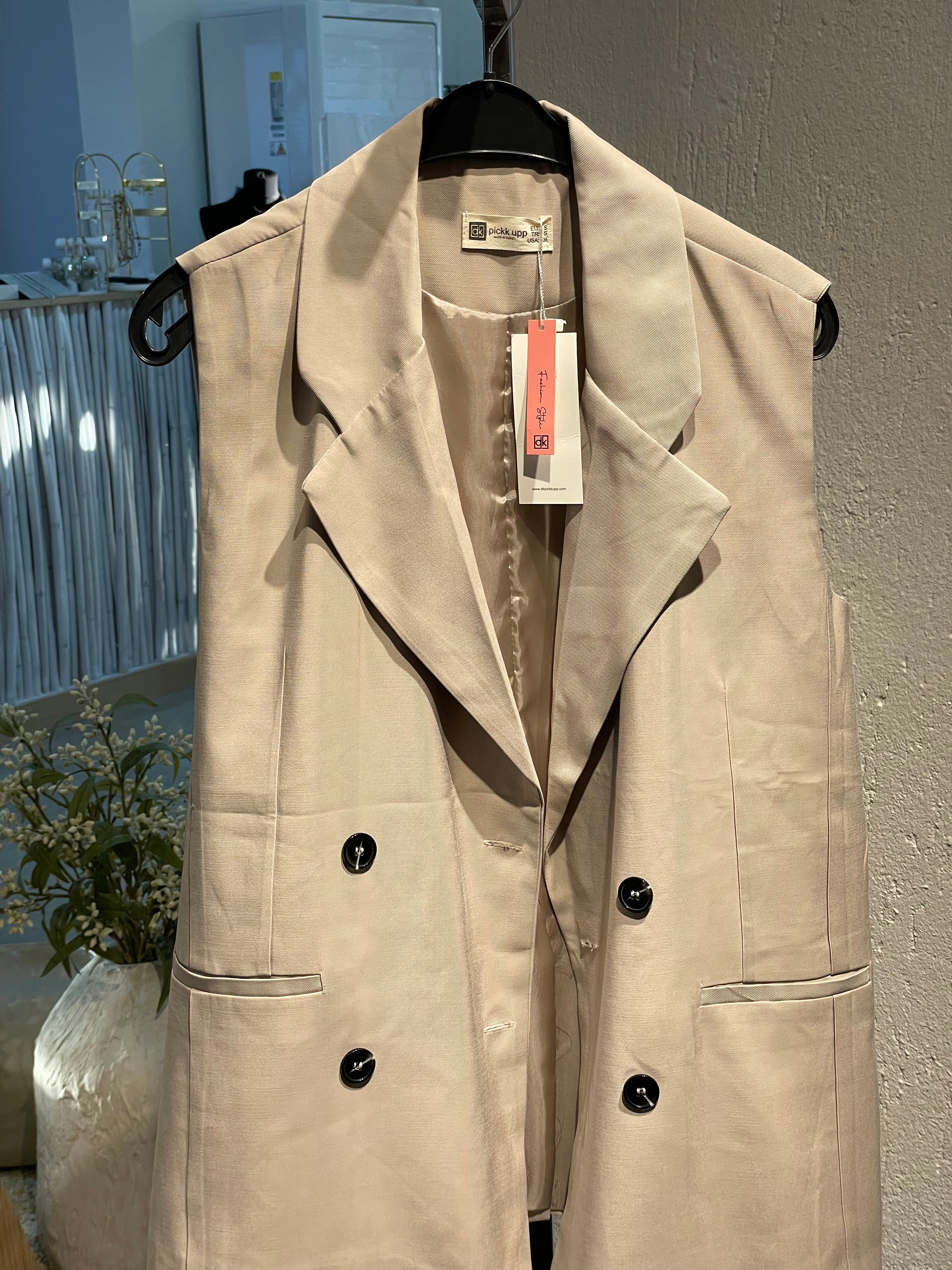 Oversize Alt-Üst Yelekli Takım