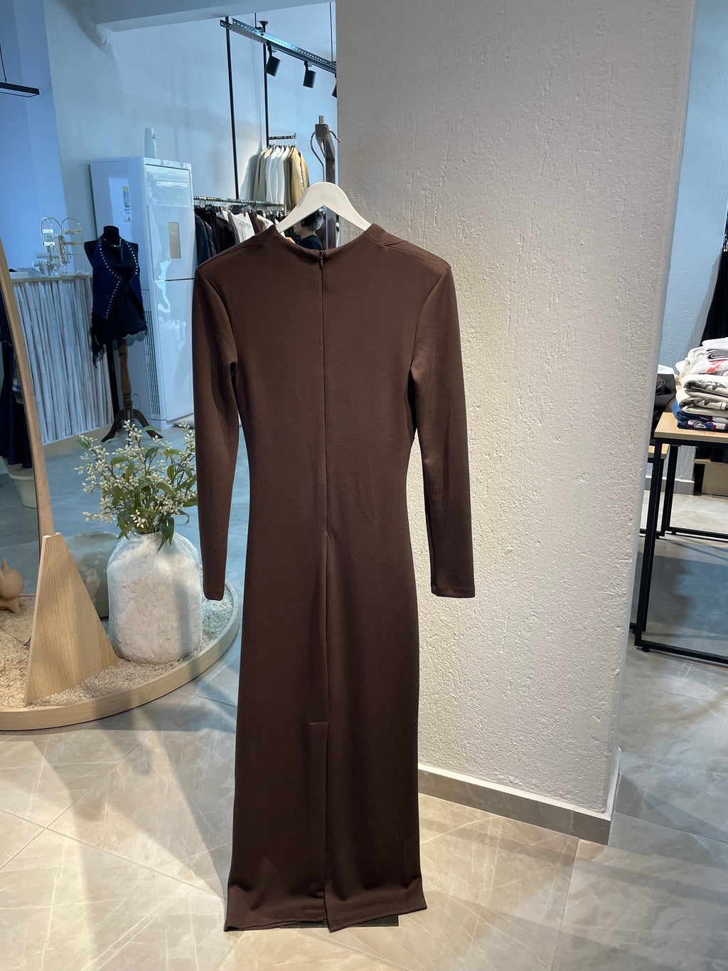 Önden Büzgülü Uzun Davet Elbisesi