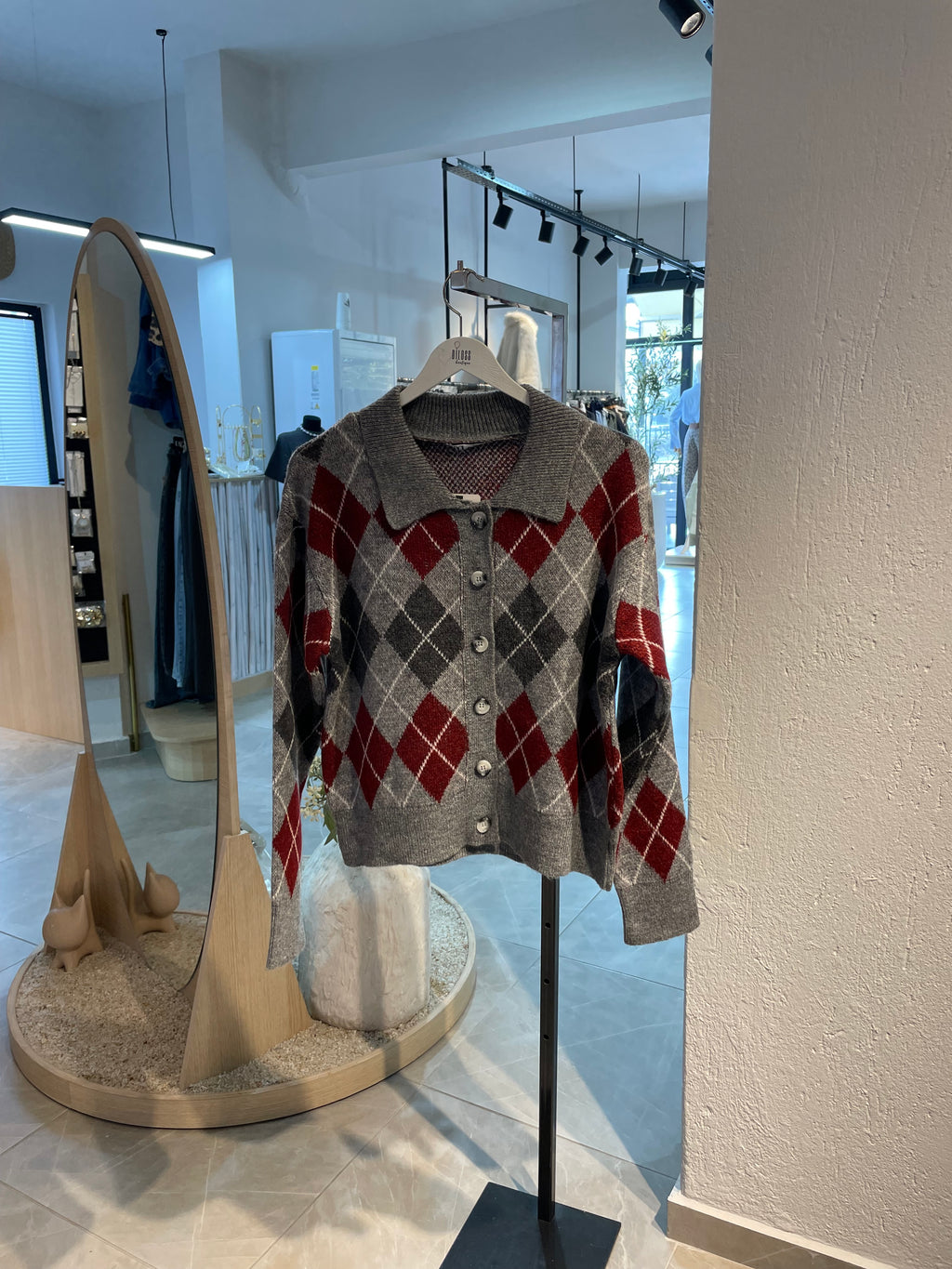 Ekoseli Rahat Kesim Hırka