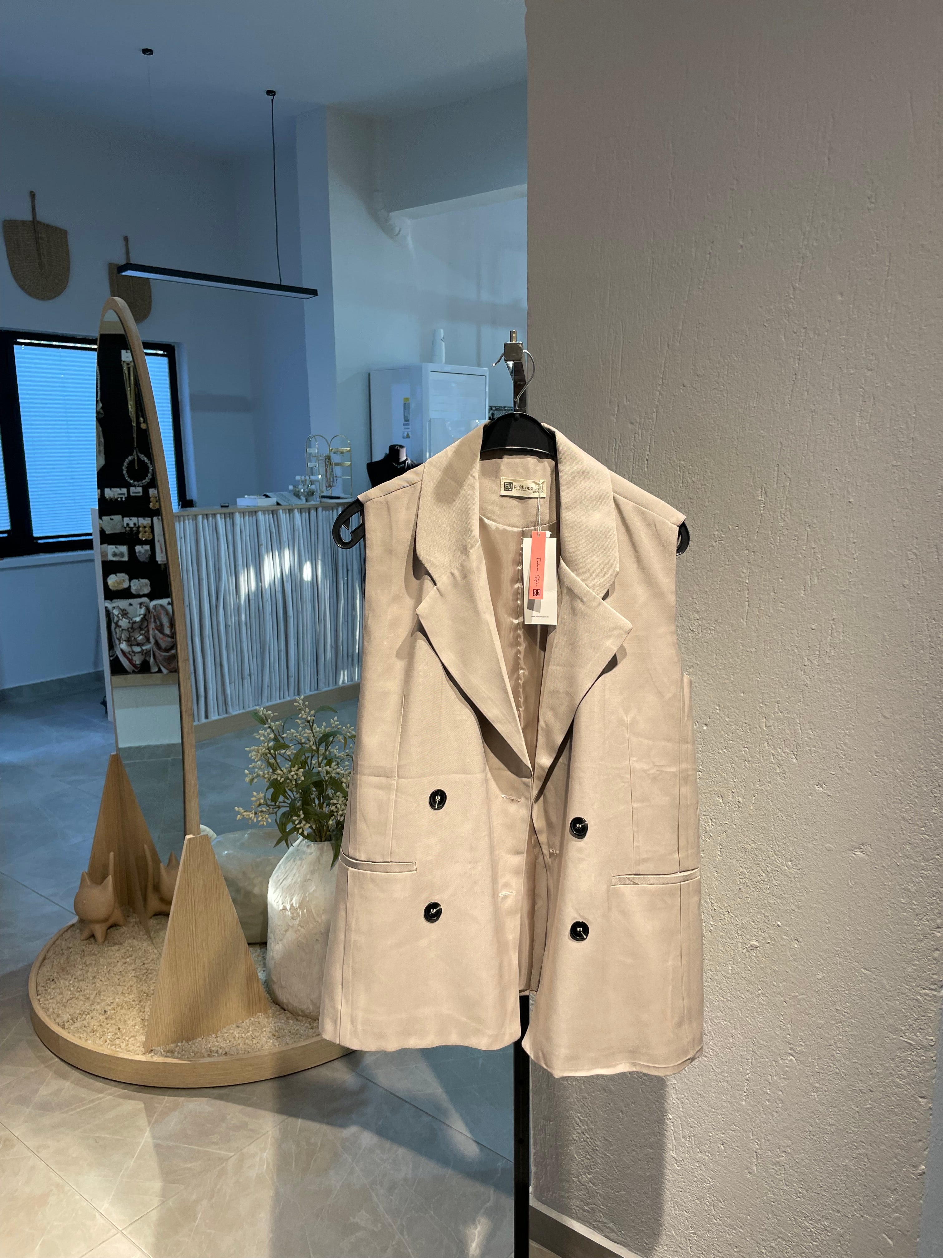 Oversize Alt-Üst Yelekli Takım