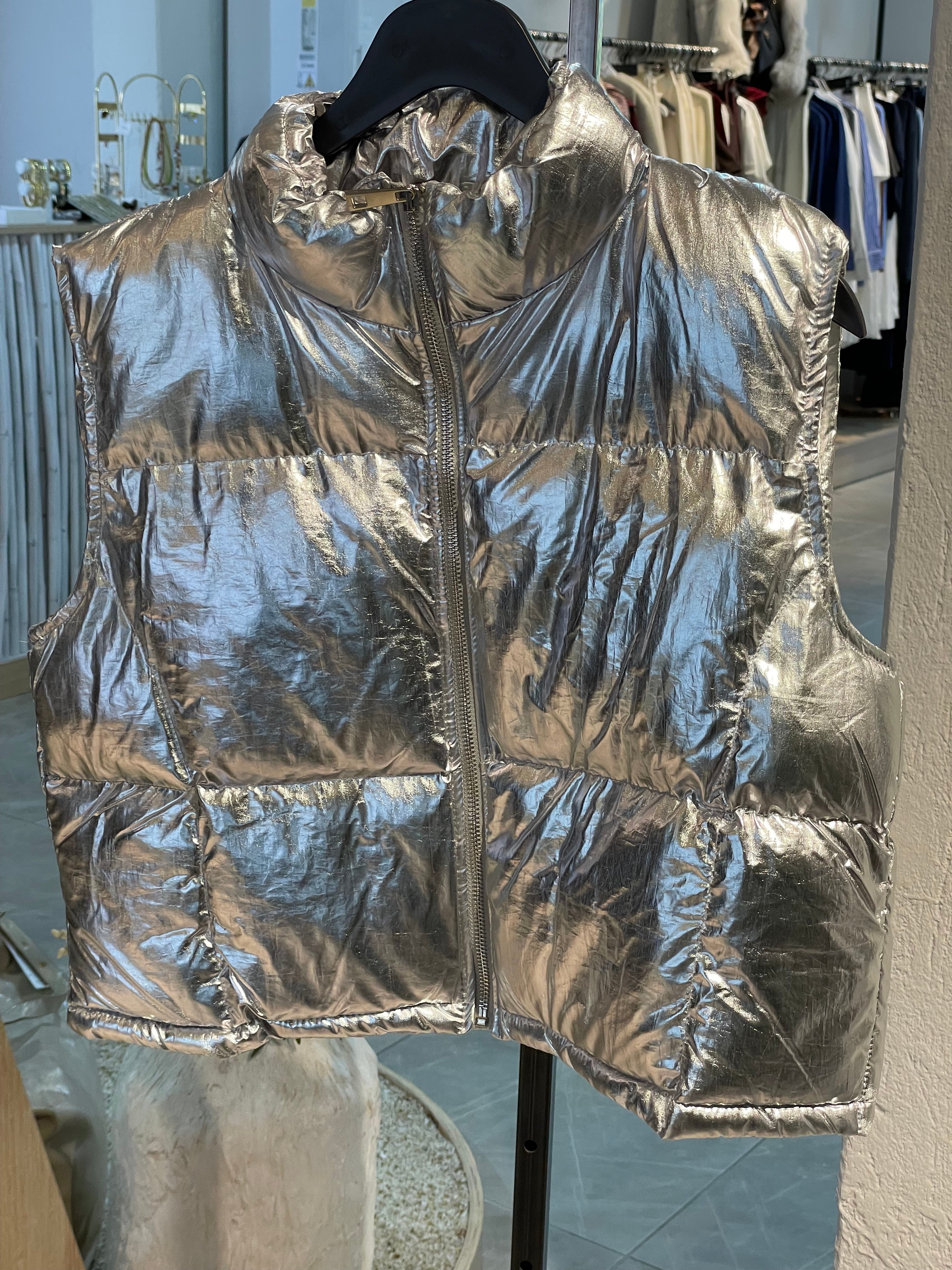 Varaklı Simli Yelek