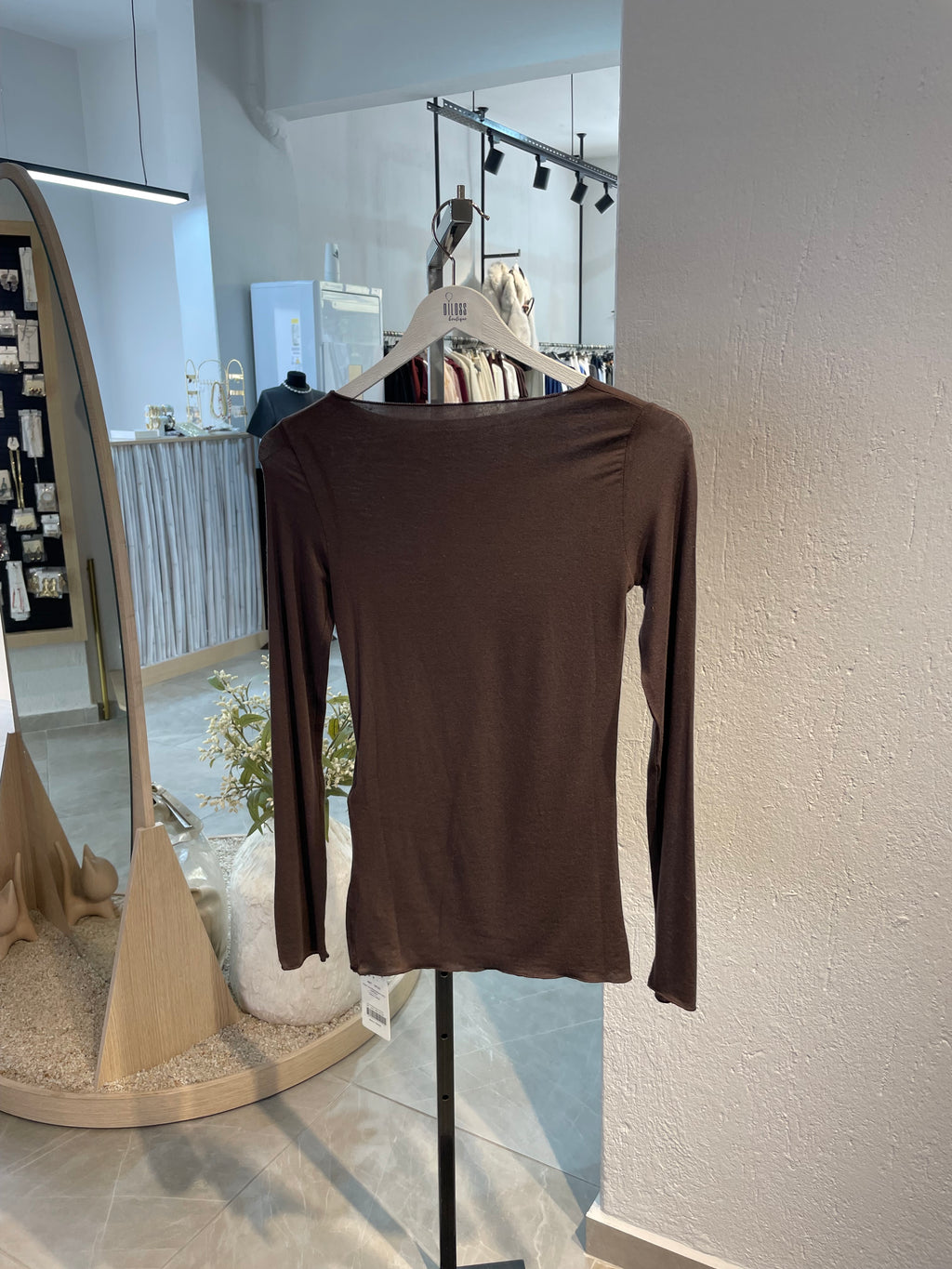 Dlvn Kayık Yaka Modal Kaşmir Ultra Hafif Bluz