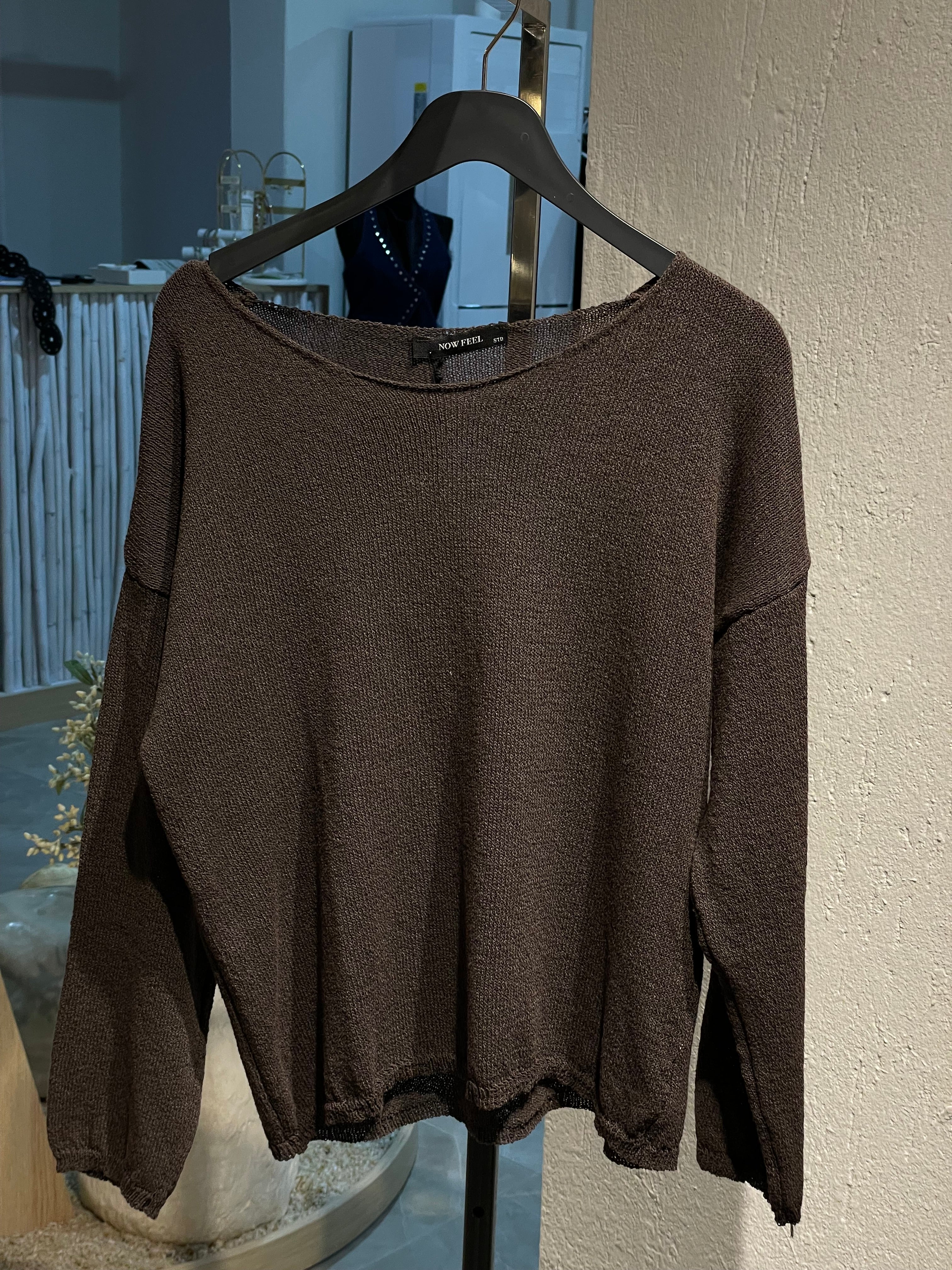 Triko Düşük Omuz Kazak