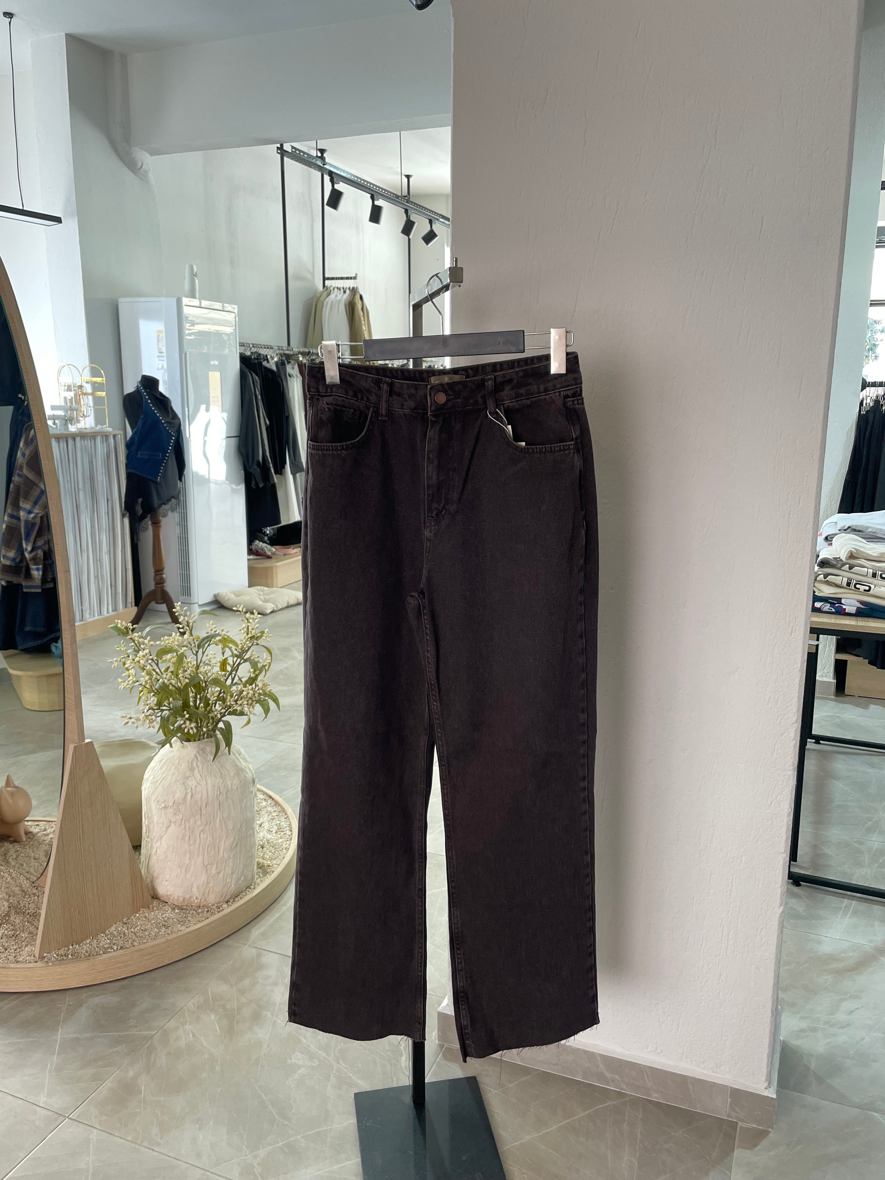 Kahverengi Baggy Jean