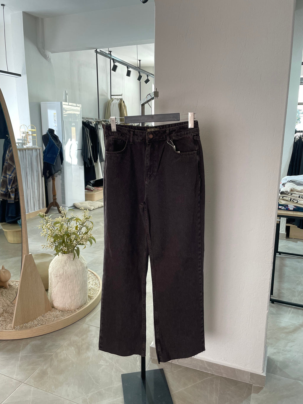 Kahverengi Baggy Jean