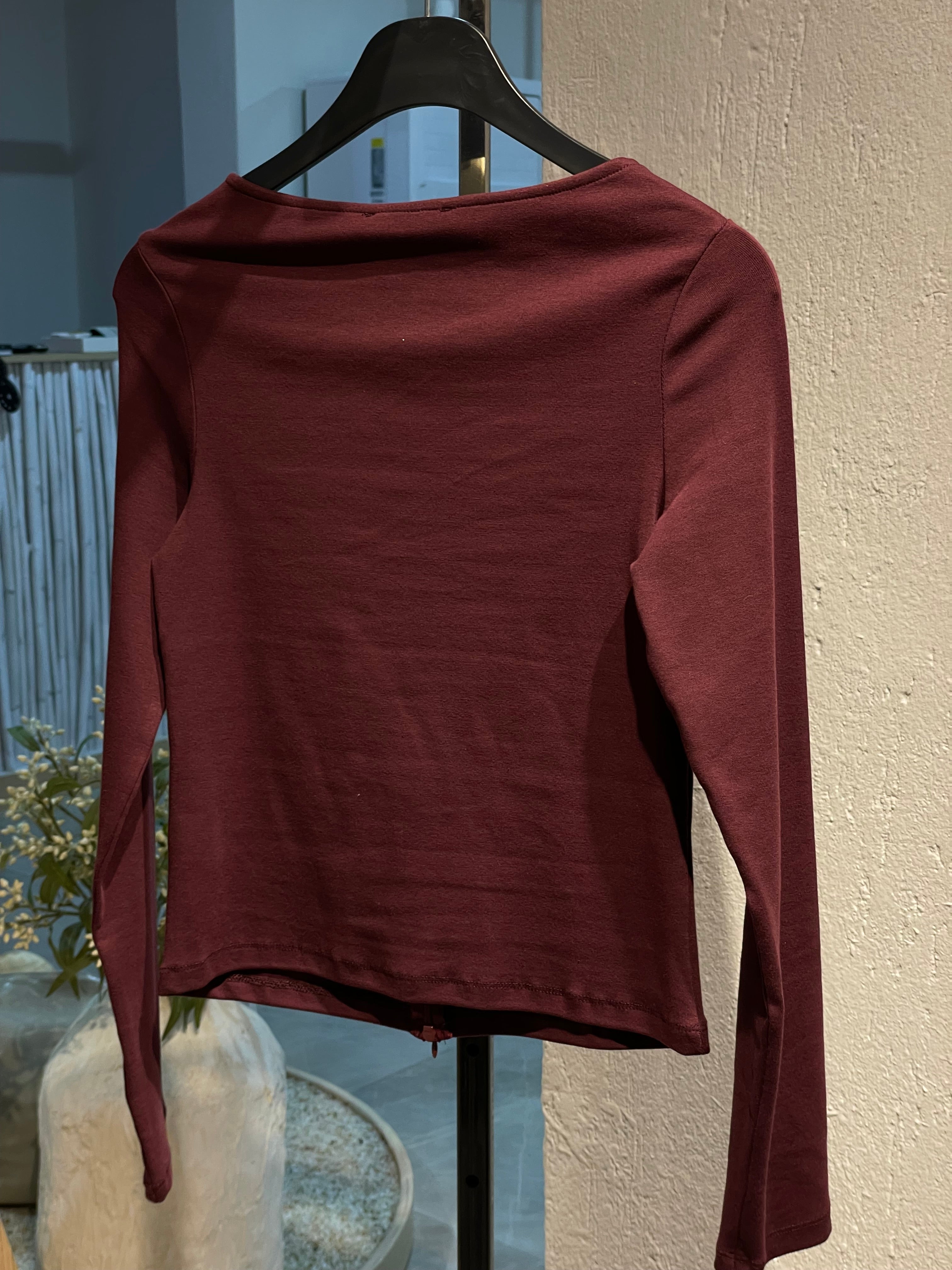 Dilvin Fermuar Detaylı Uzun Kollu Üst