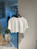 Beyaz Crop Tshirt