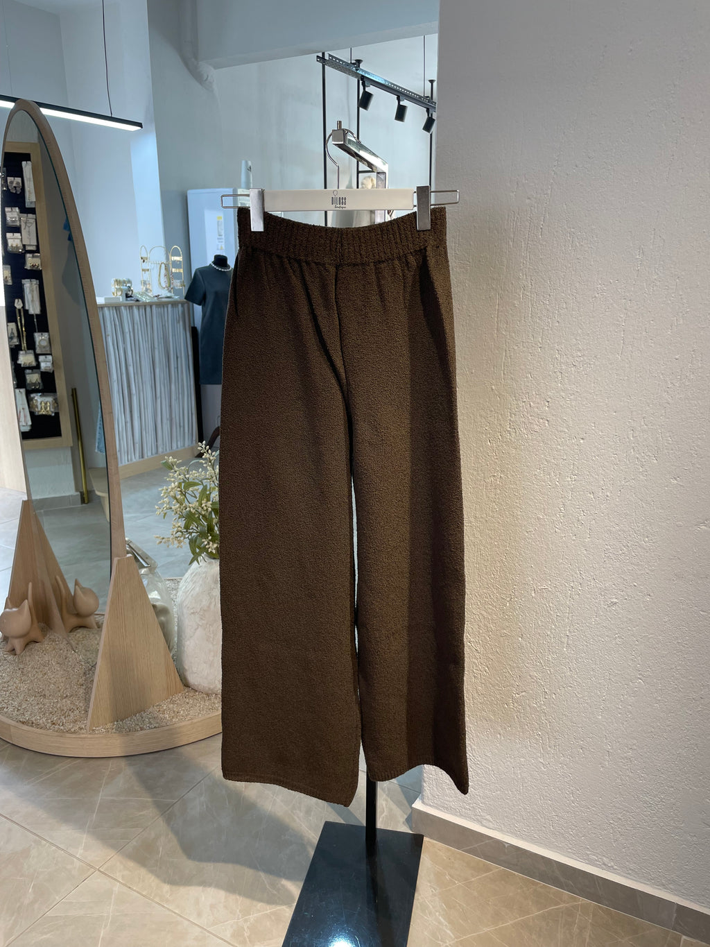 Kahverengi Triko Alt-Üst Takım