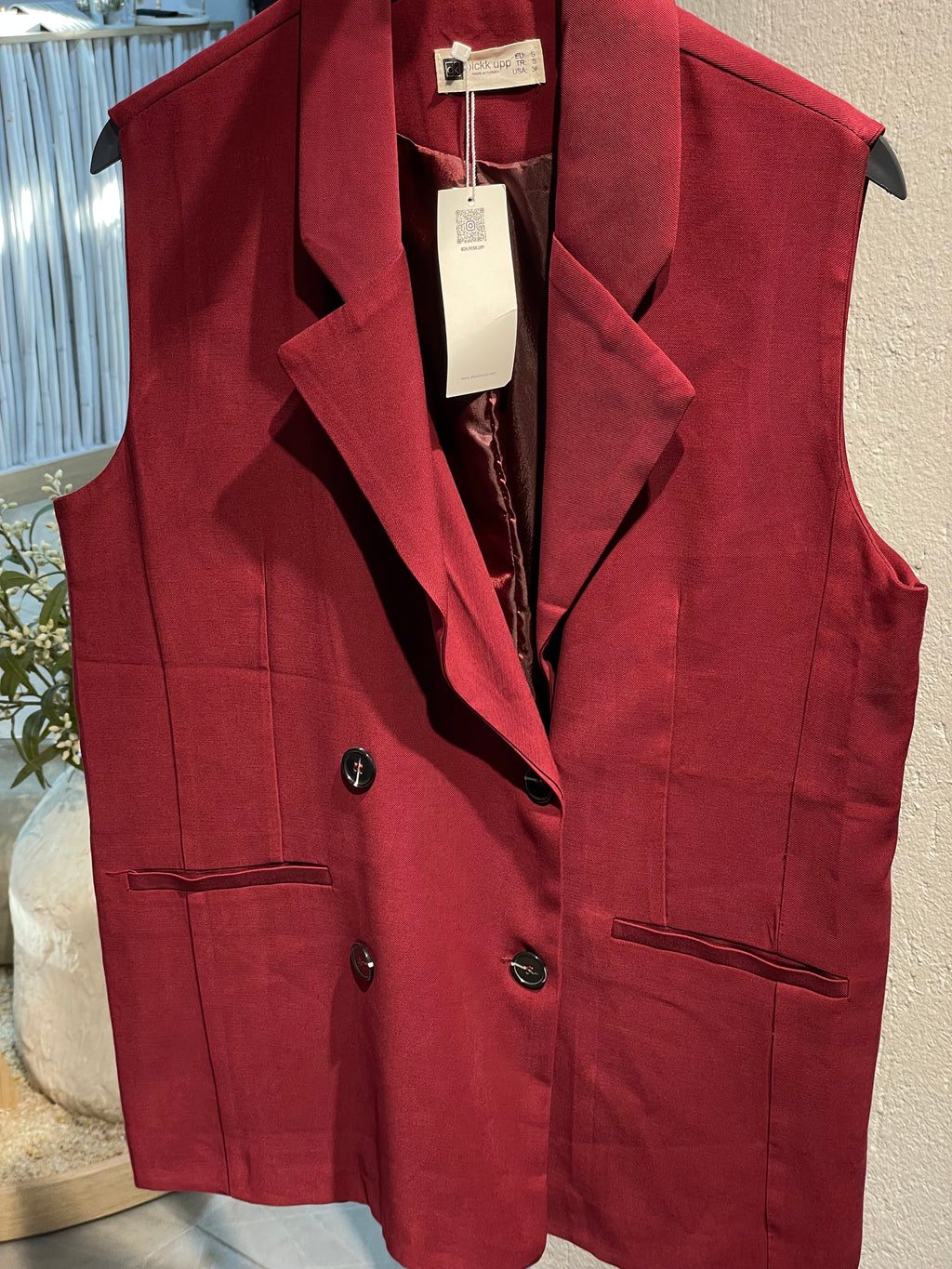 Oversize Alt-Üst Yelekli Takım