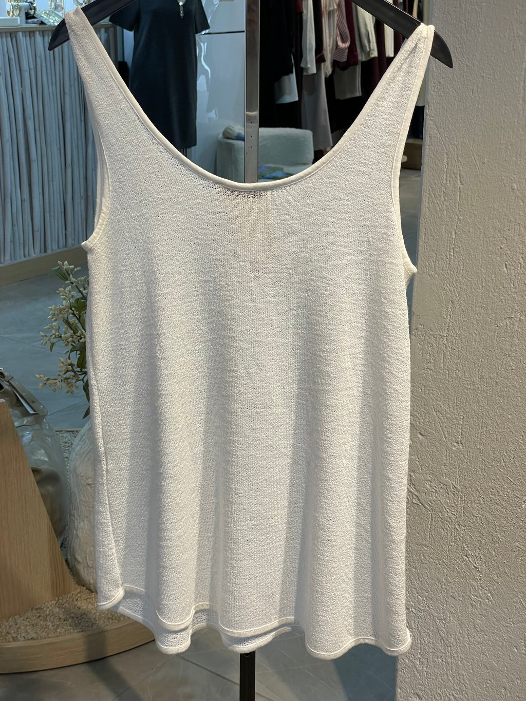 Triko Kumaş Kalın Askılı Üst