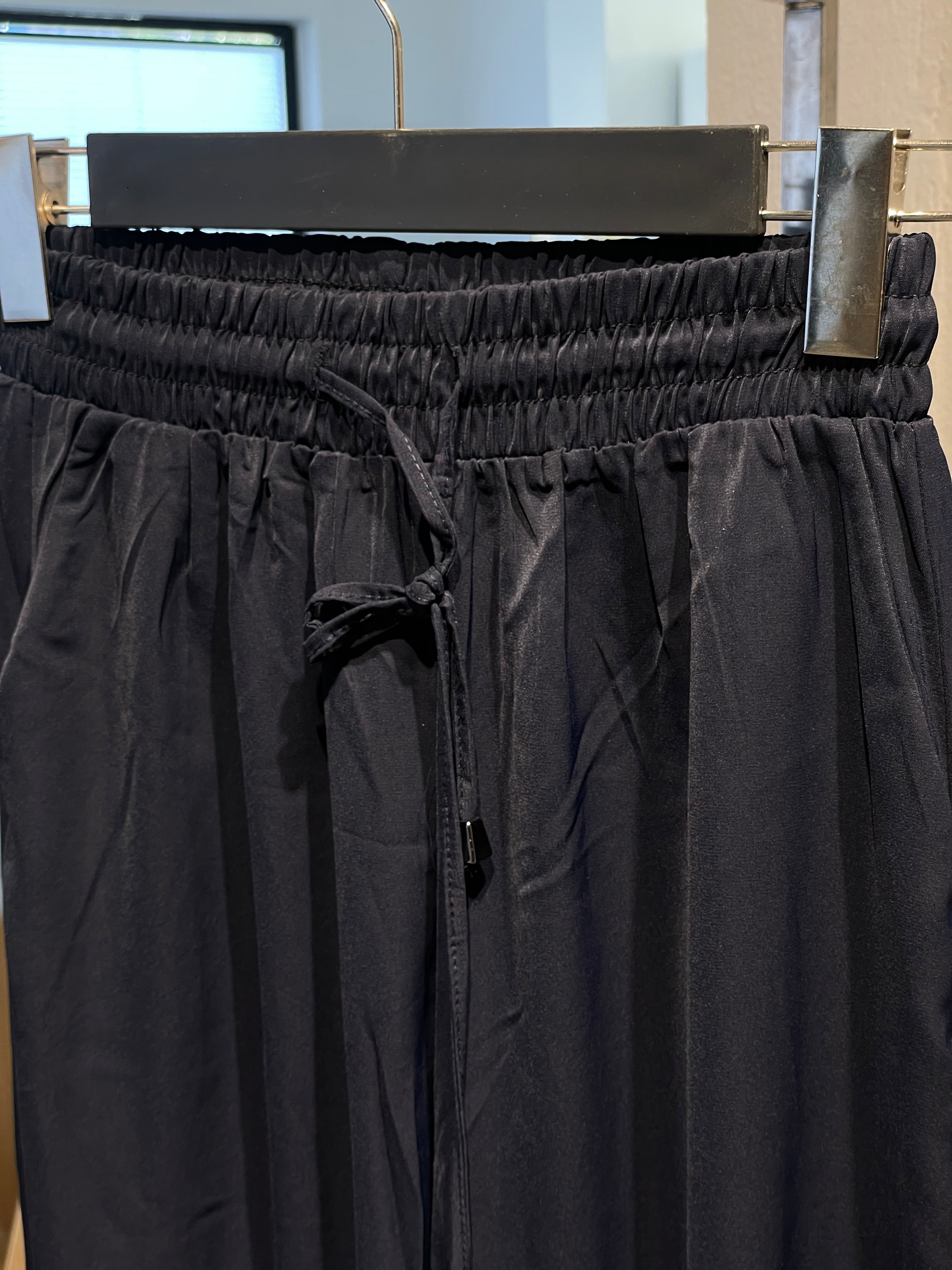 Saten Geniş Paça Pantolon