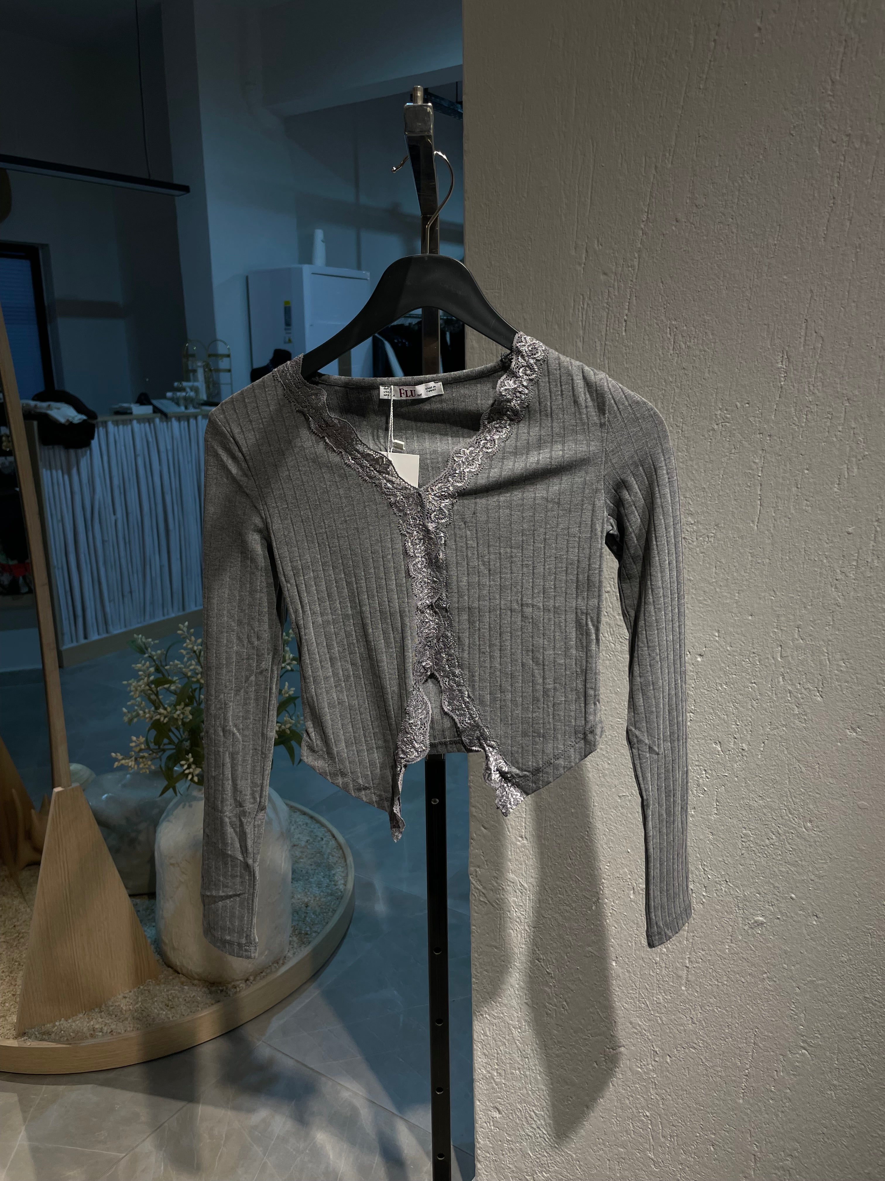 Dantel Detaylı Bohem Bluz