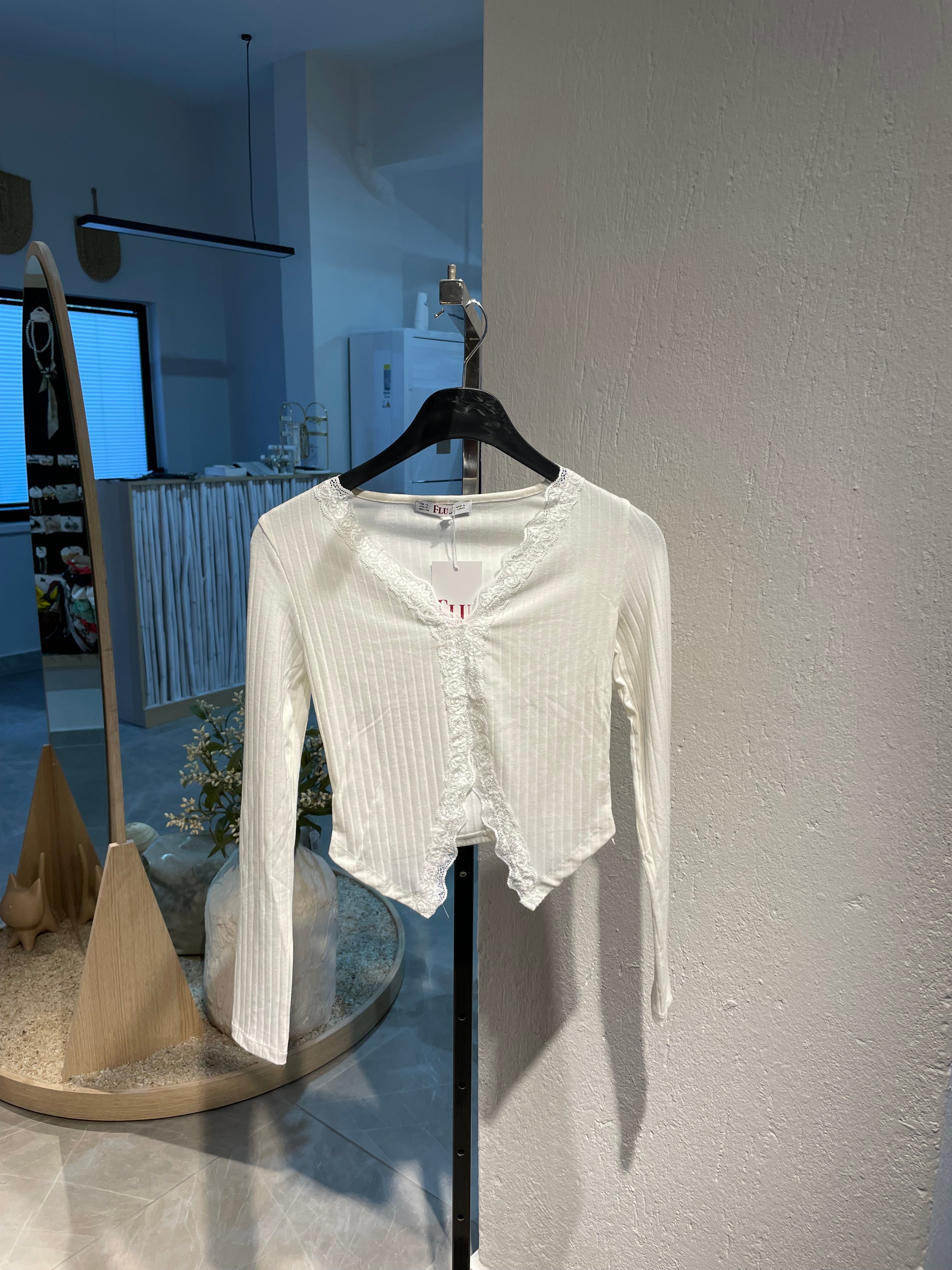 Dantel Detaylı Bohem Bluz