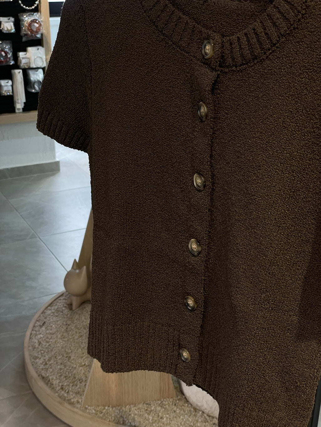 Kahverengi Triko Alt-Üst Takım